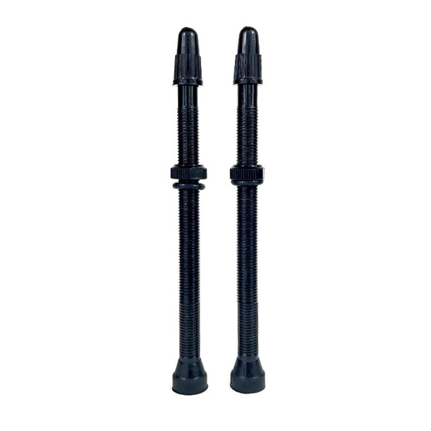 Hold Fast Cycling Tubeless Presta Valve Stem, 80mm (Pair) - Black