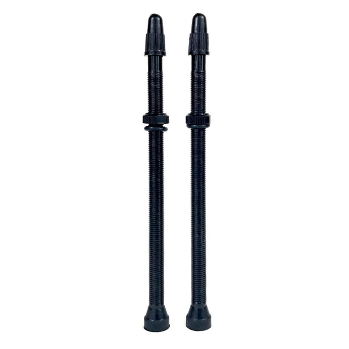 Hold Fast Cycling Tubeless Presta Valve Stem, 105mm (Pair) - Black