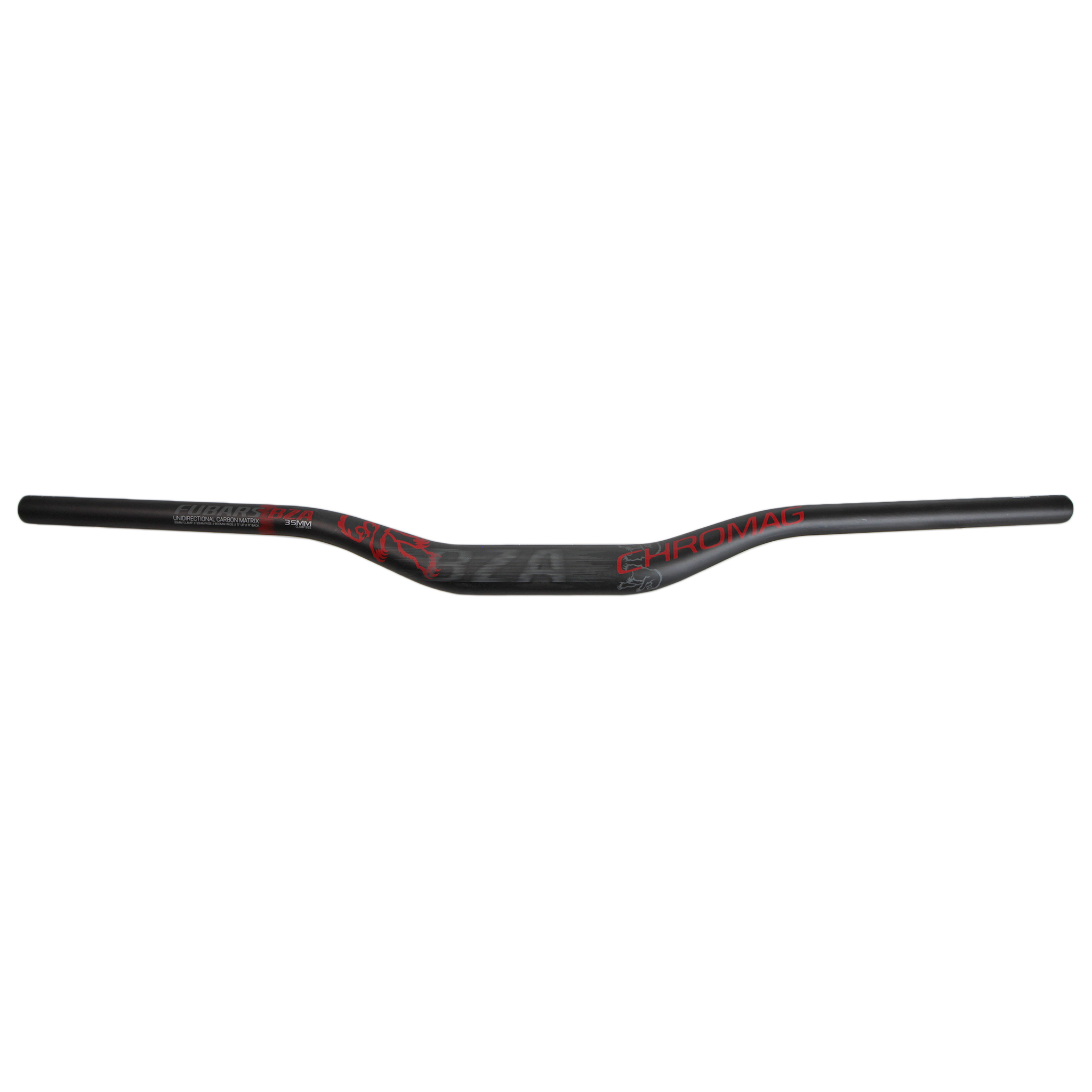 Chromag BZA 35 Carbon Riser Bar, (35.0) 35mm/800mm - Blk/Red