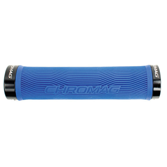 Chromag Palmskin Grips, Cyan Blue/Black 