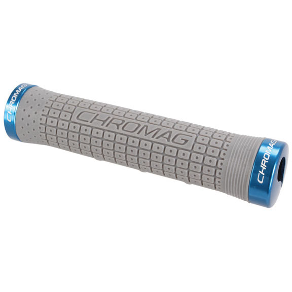 Chromag Clutch Grips, Gray/Blue