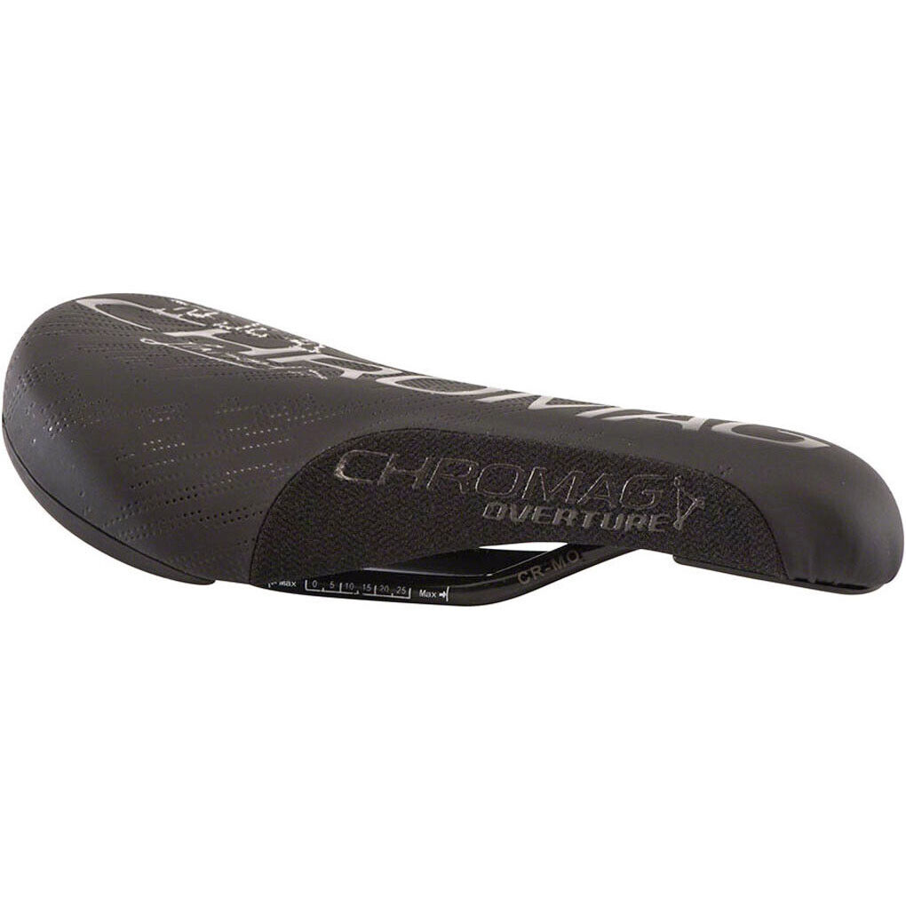 Chromag Overture Saddle, CrMo Rails - Black