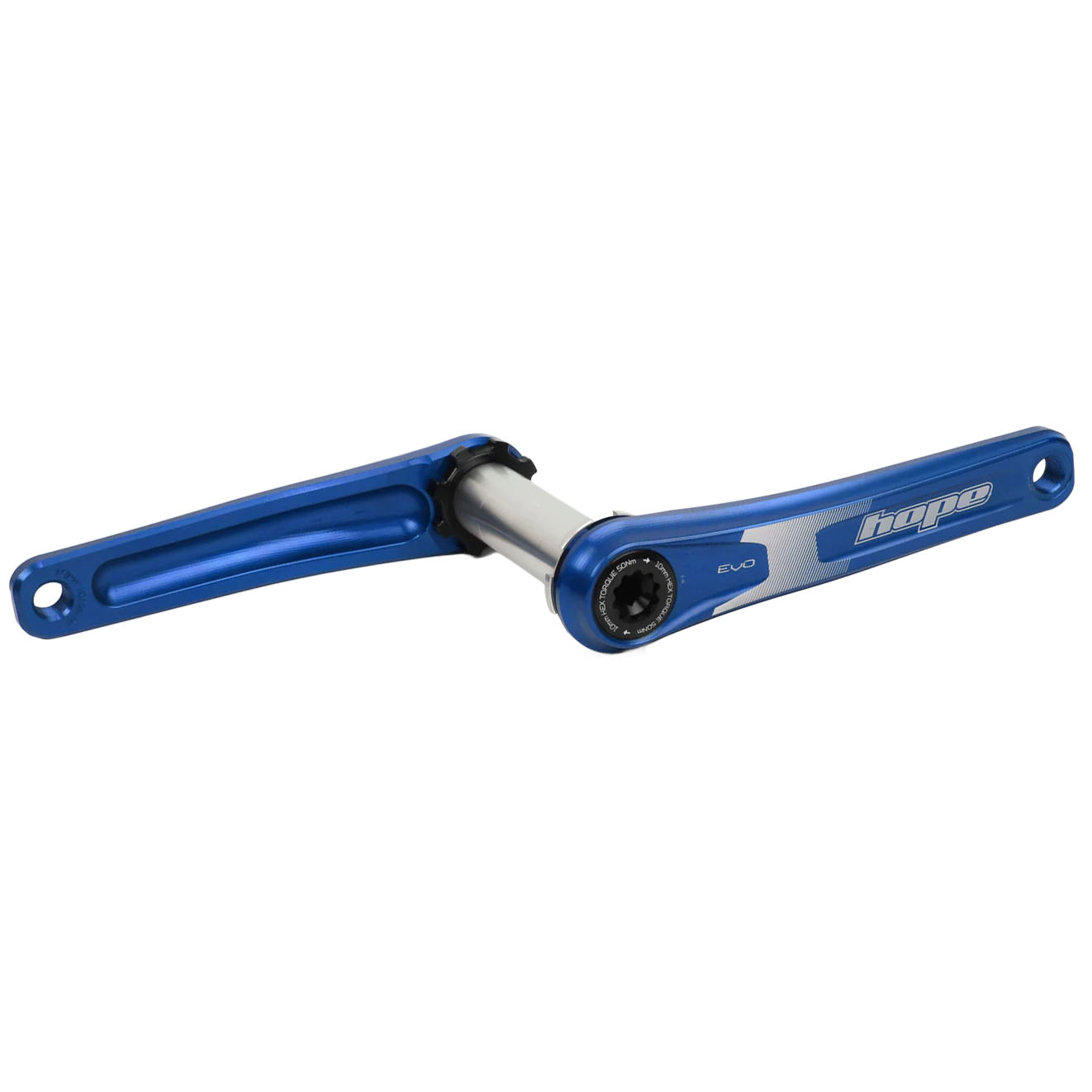 Hope Evo Crankset No Spider(68/73mm), 155mm, Blue