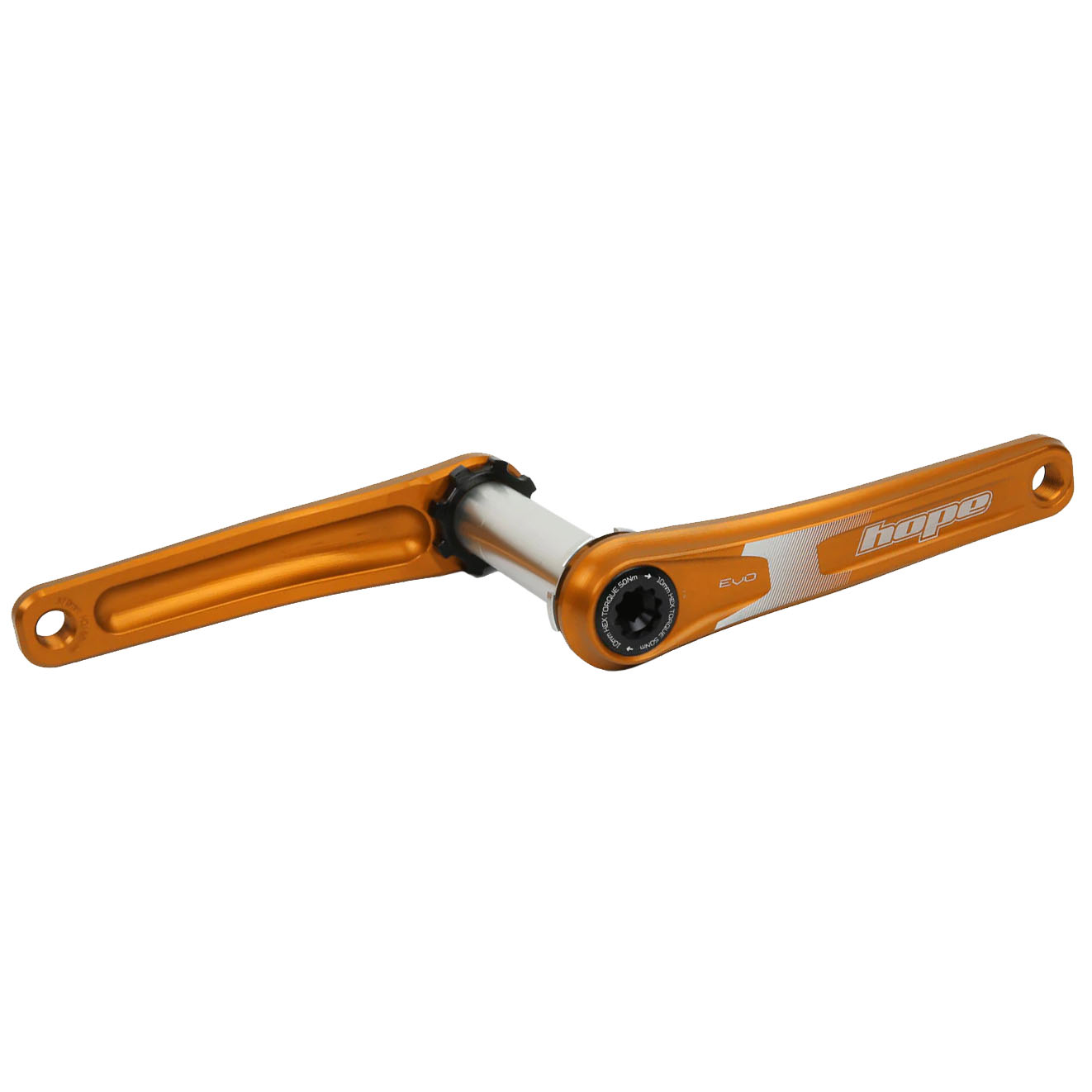 Hope Evo Crankset No Spider(68/73mm), 155mm, Orange