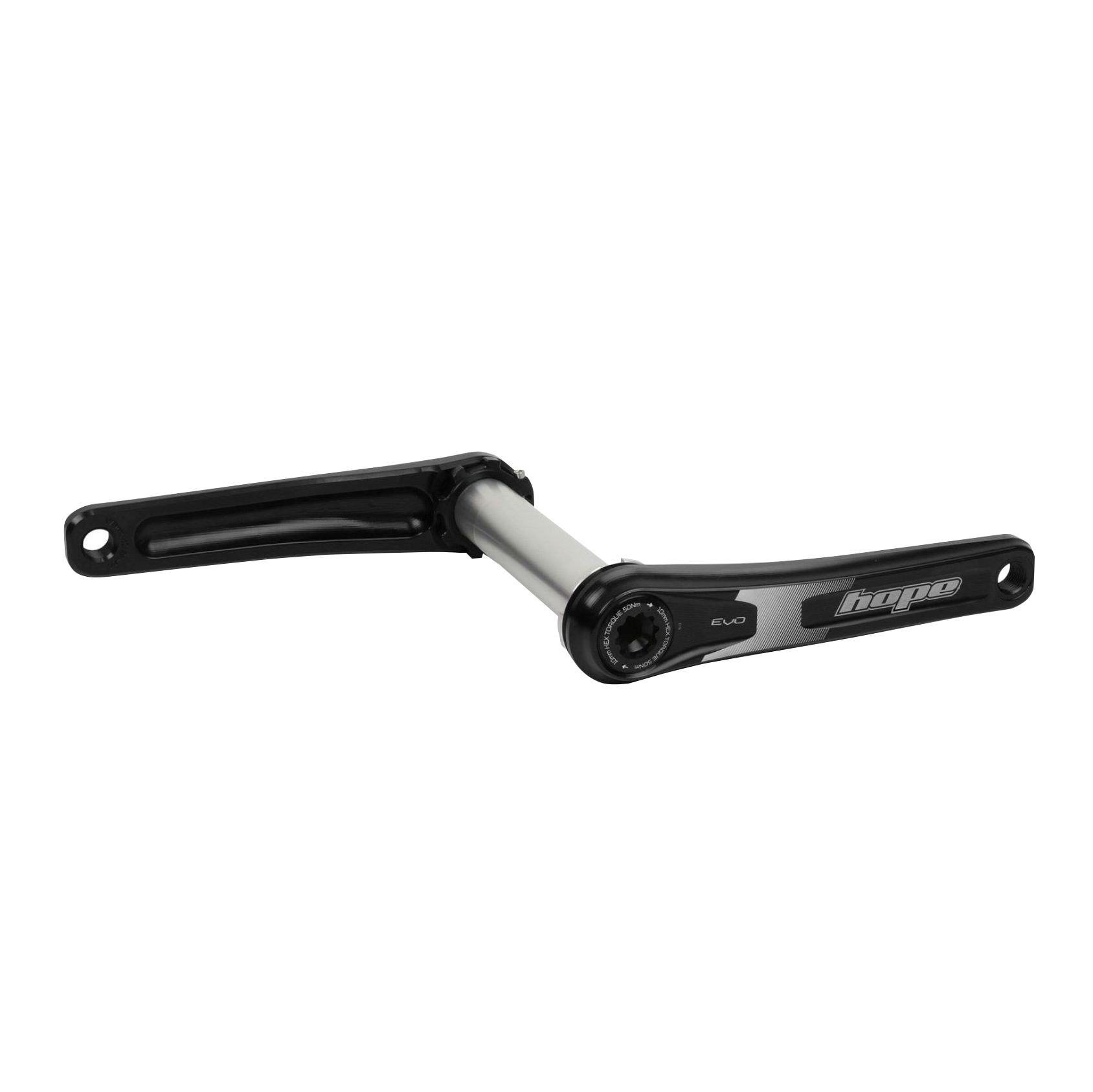 Hope Evo Crankset No Spider(68/73mm), 155mm, Black