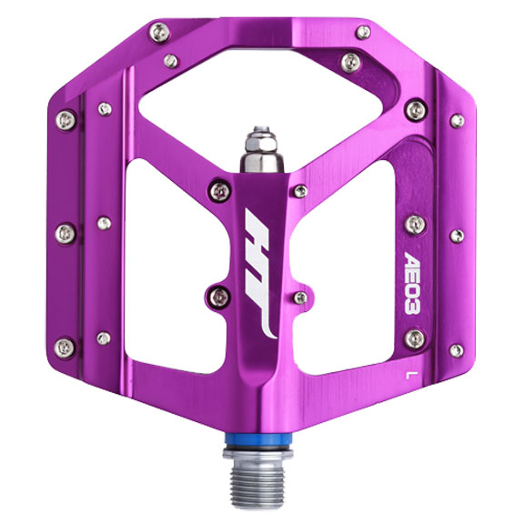 HT Pedals AE03 Evo+ Platform Pedals, CrMo - Purple