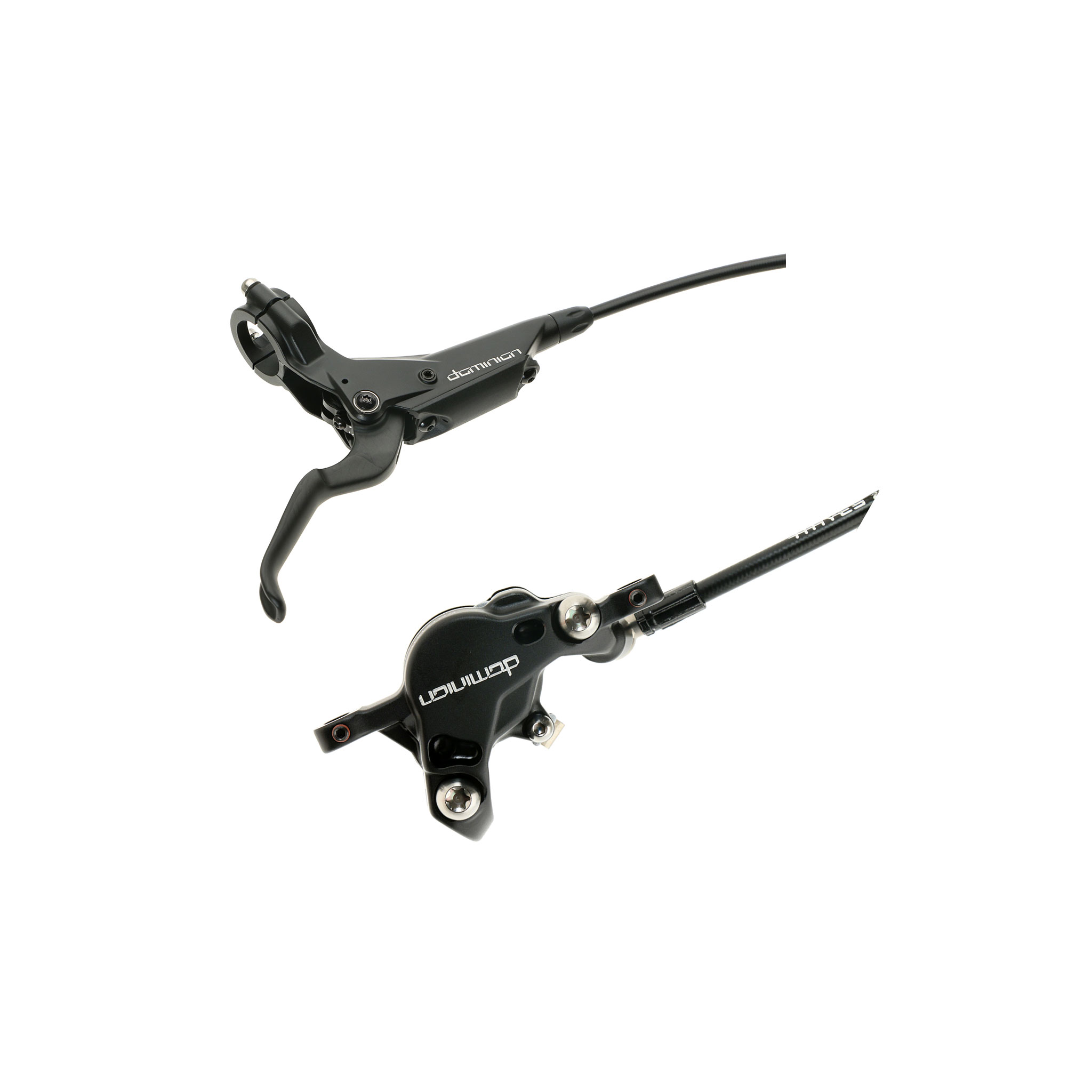 Hayes Brake Dominion T2 Disc Brake, Right/Rear, Black/Carbon