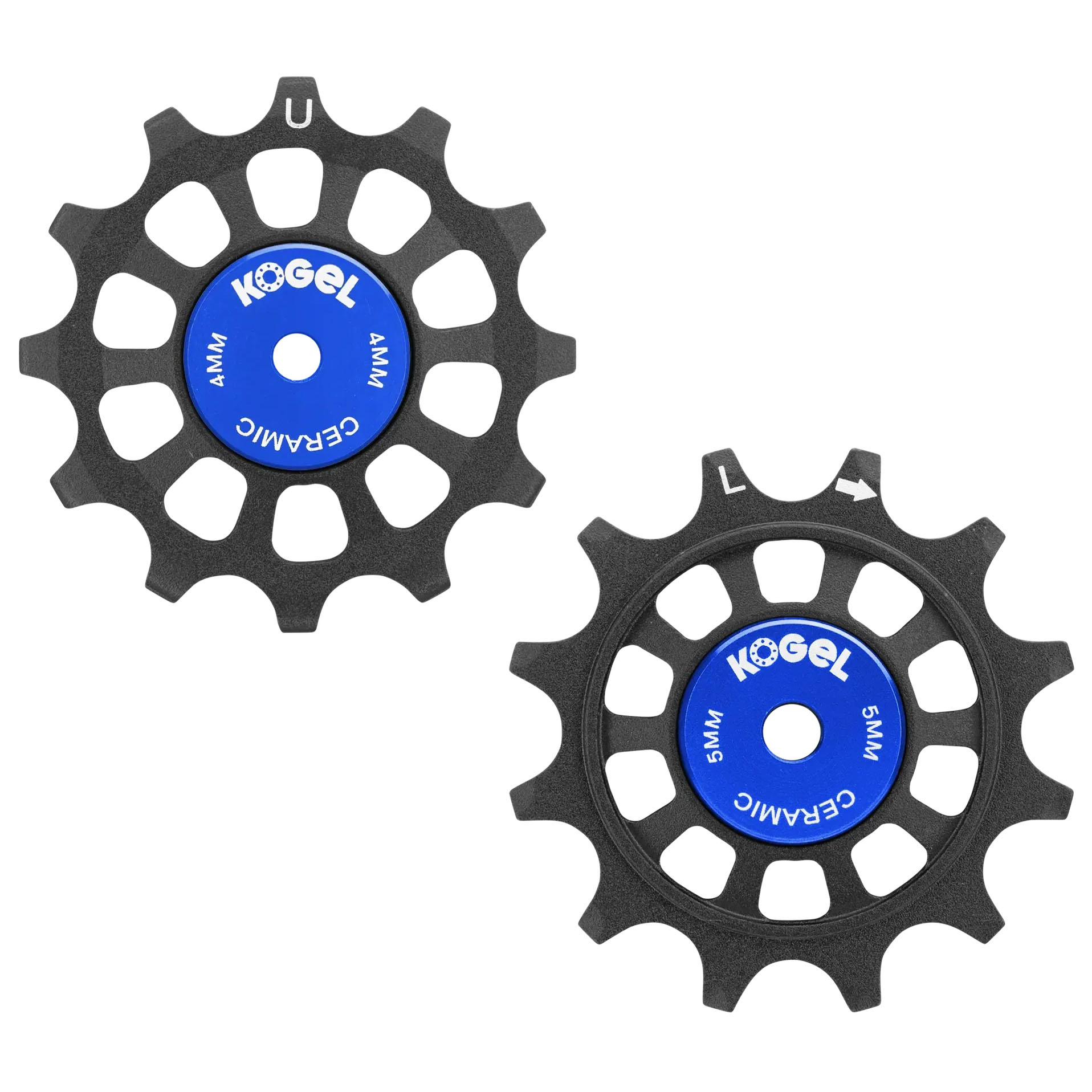 Kogel Bearings 12/12T Hybrid Ceramic Pulley Set WiFli, Road, BLK 