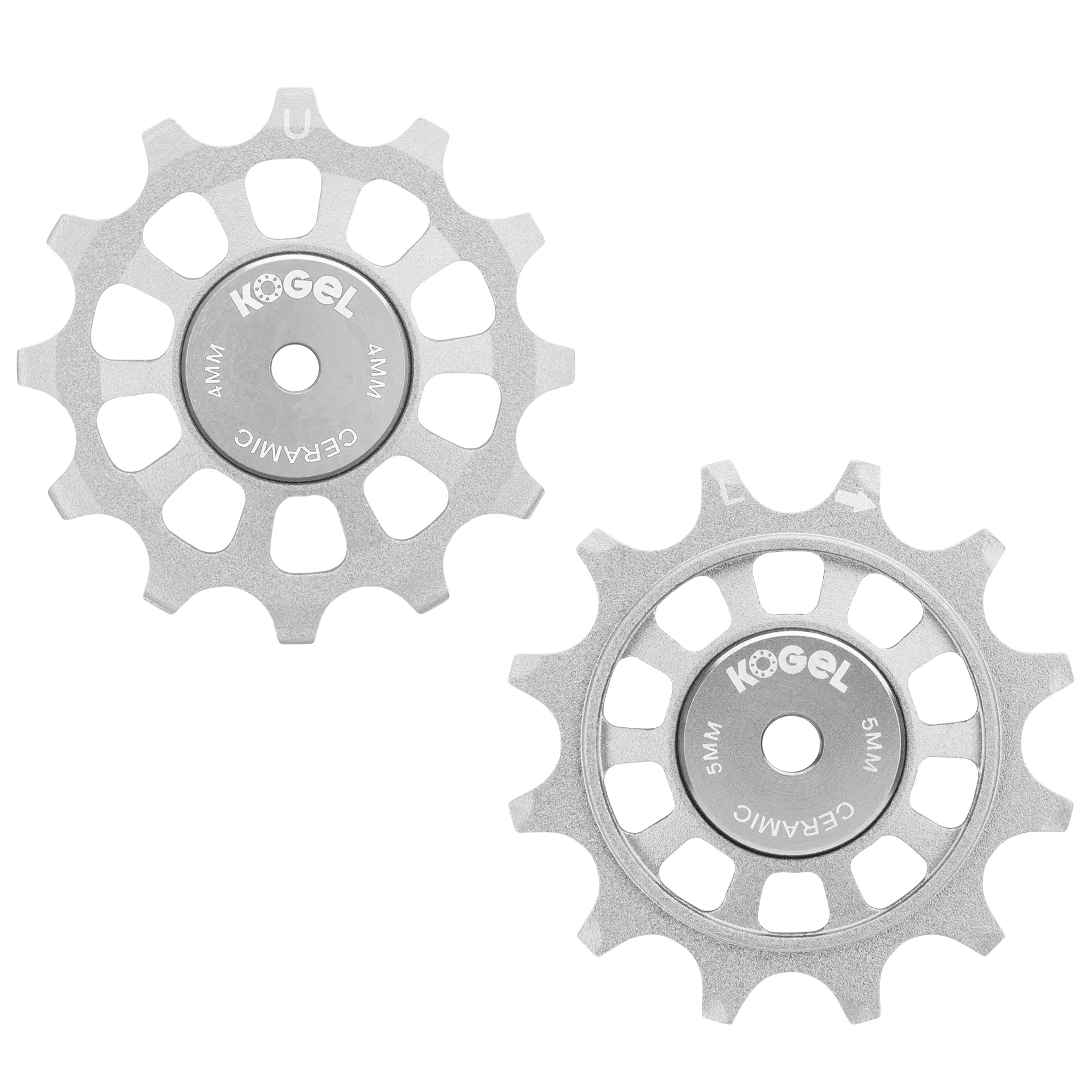 Kogel Bearings 12/12T Hybrid Ceramic Pulley Set Shim 11, Cross, Raw