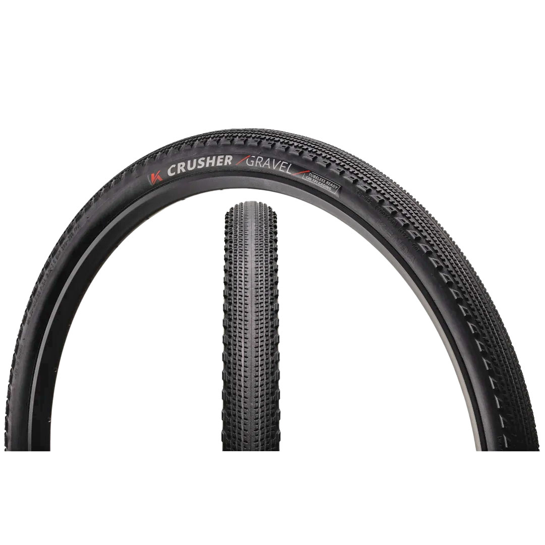 Kenda Crusher Gravel Tire, 700 x 50 TLR Black
