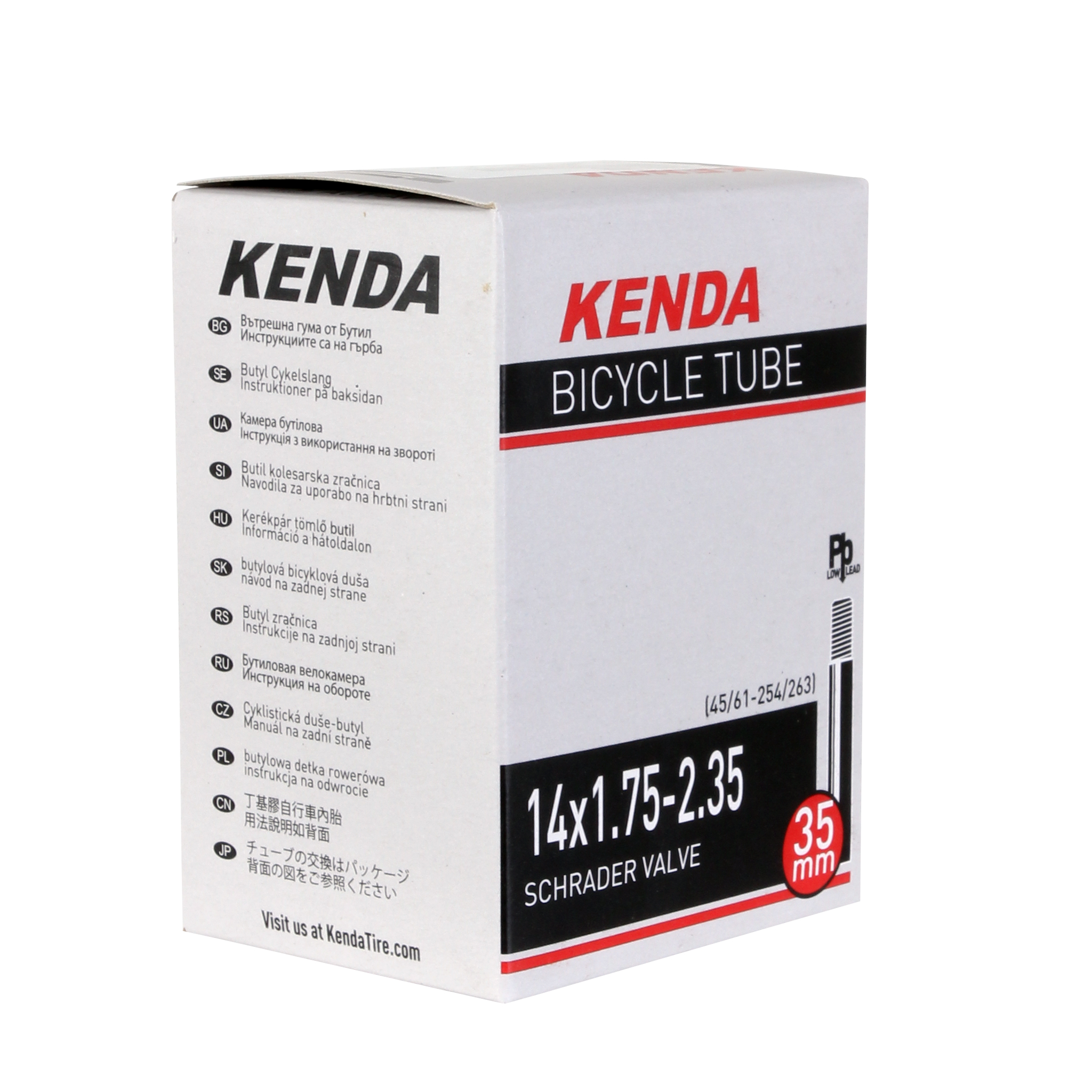 Kenda Butyl-LL Tube, 14 x 1.75-2.35" SV - Each