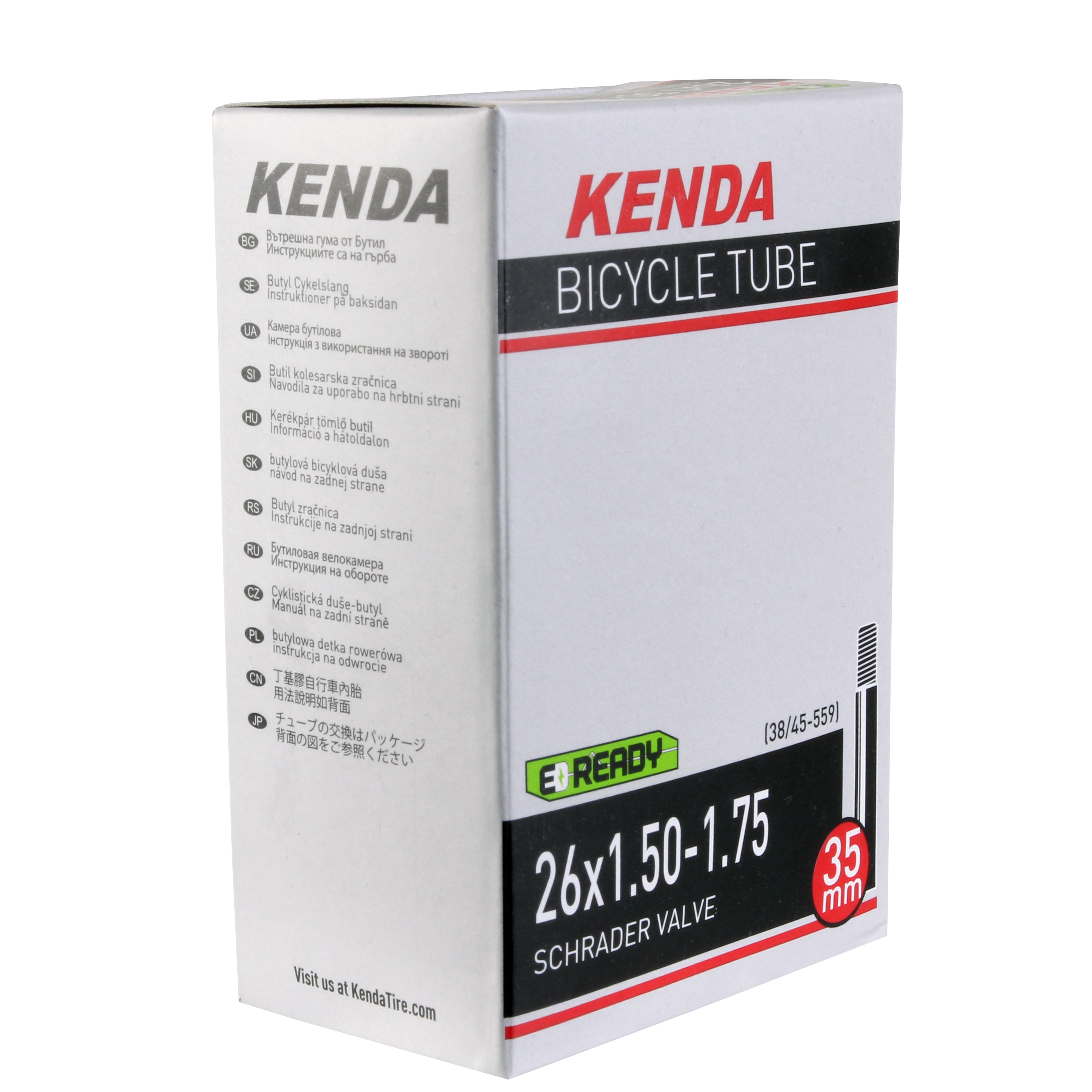 Kenda Butyl Tube, 26 x 1.5-1.75" SV - Each