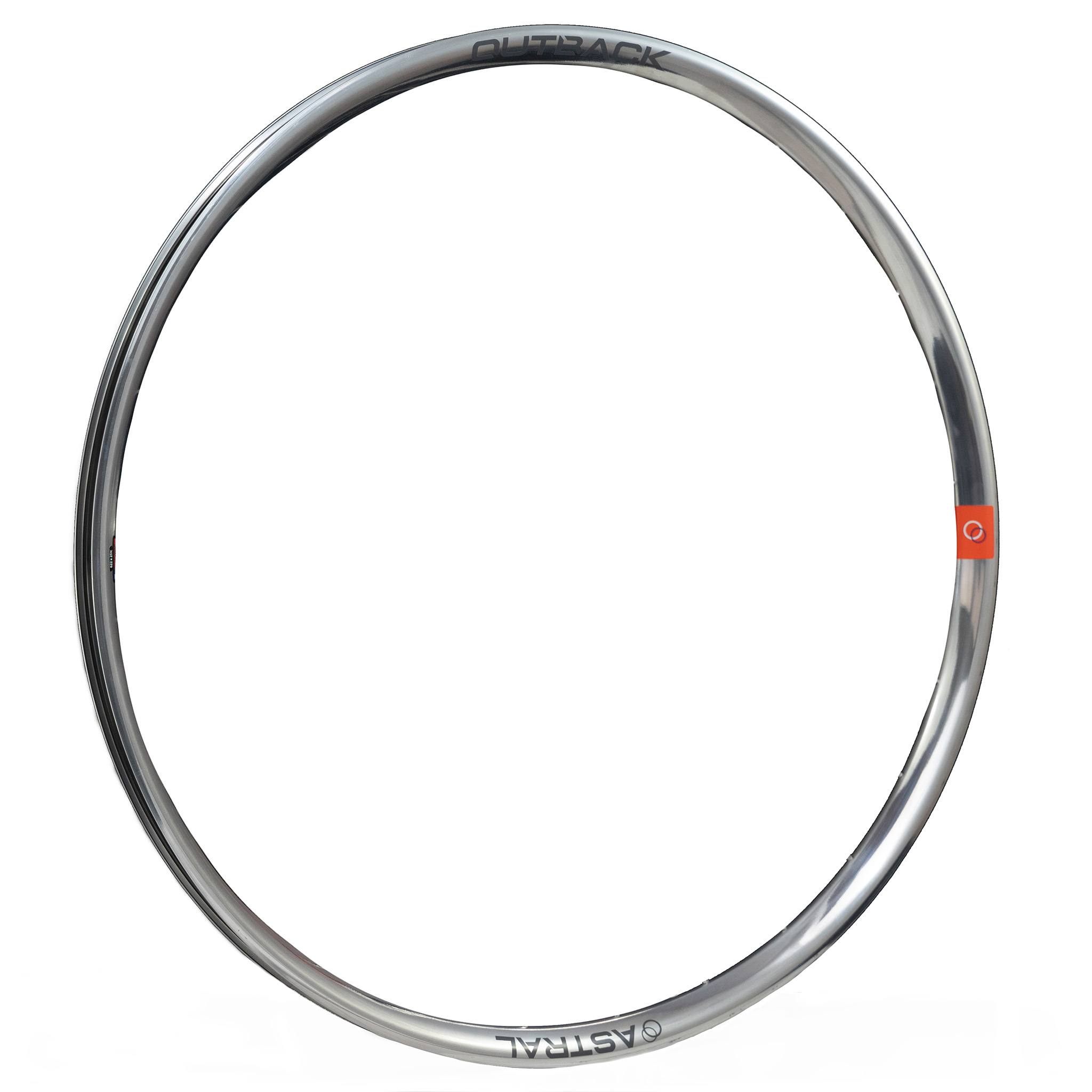 Astral Outback 29"/700c Alloy Disc Rim, 28h, Polished Silver