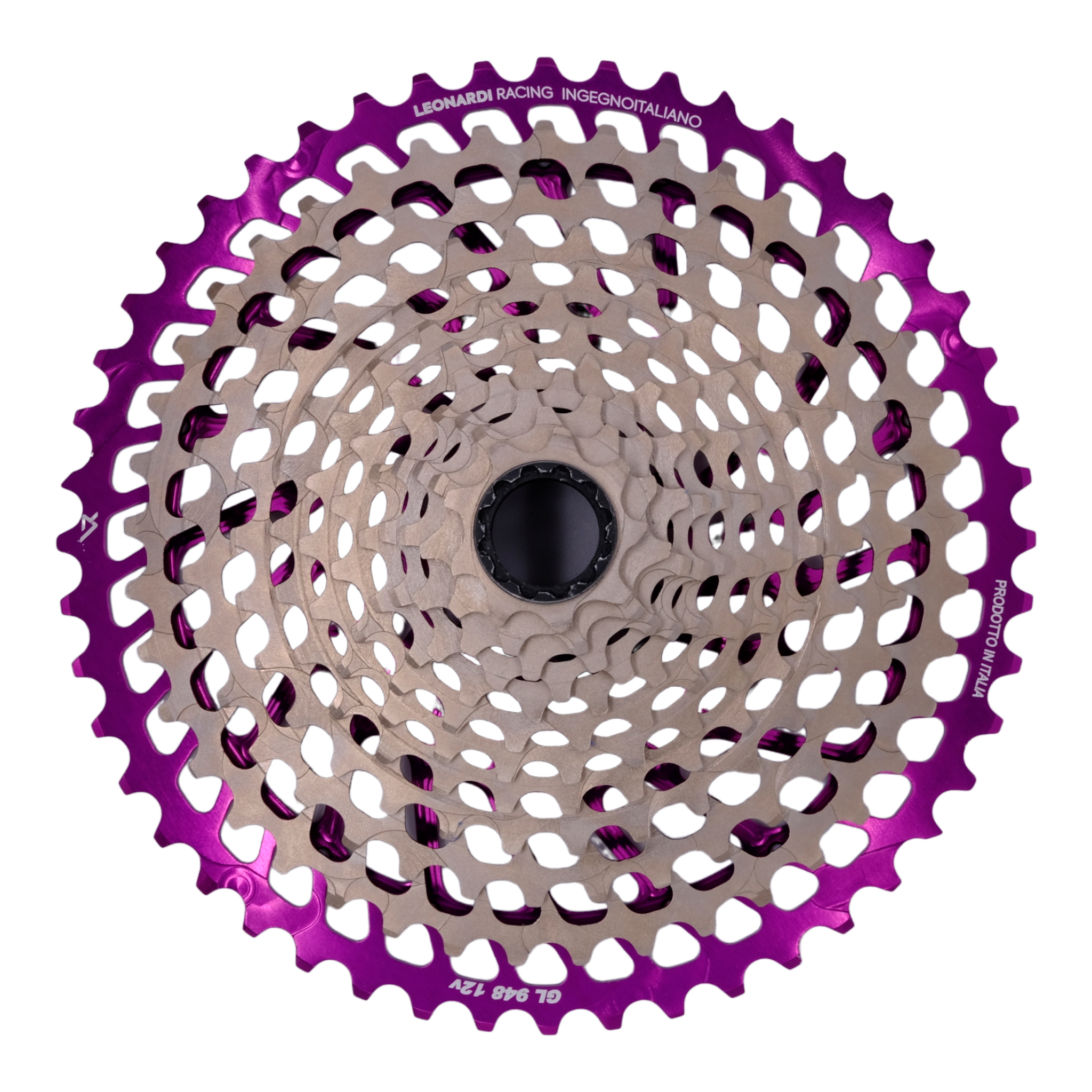 Leonardi General Lee 12sp Cassette, 9-48t - Black/Purple 