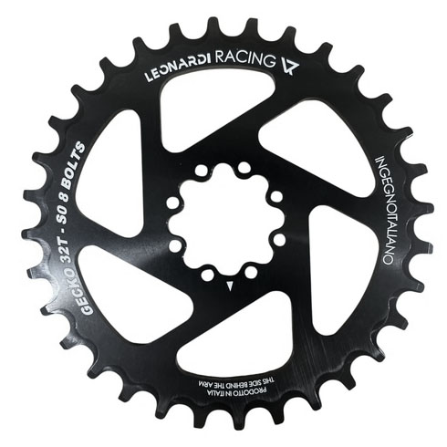 Leonardi S0 8-bolt Direct Mount Ring, 32T - Black