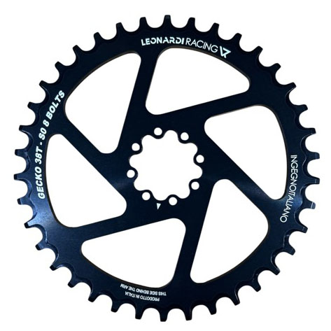 Leonardi S0 8-bolt Direct Mount Ring, 38T - Black