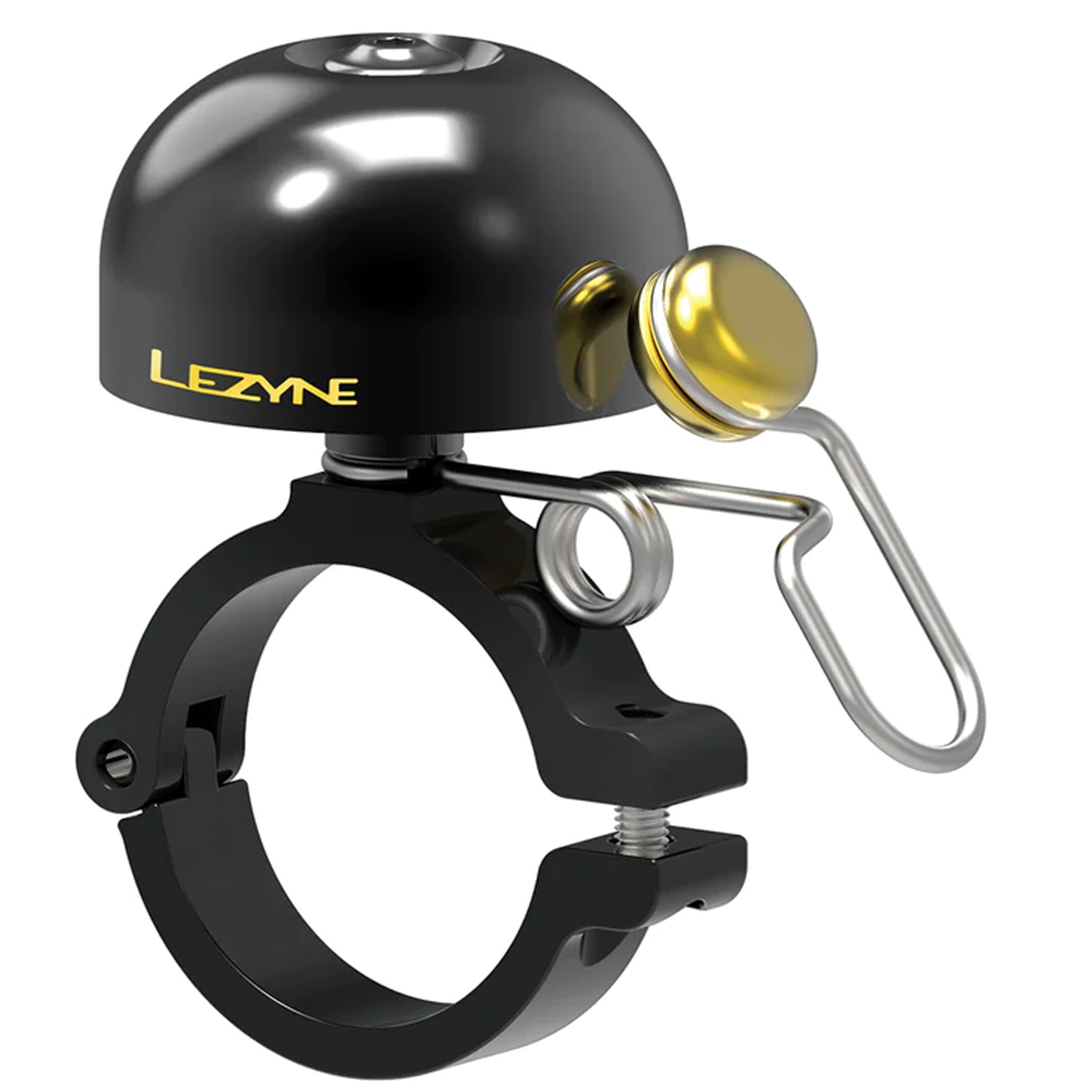 Lezyne Classic Brass Bell, Hard Mount, Black/Black