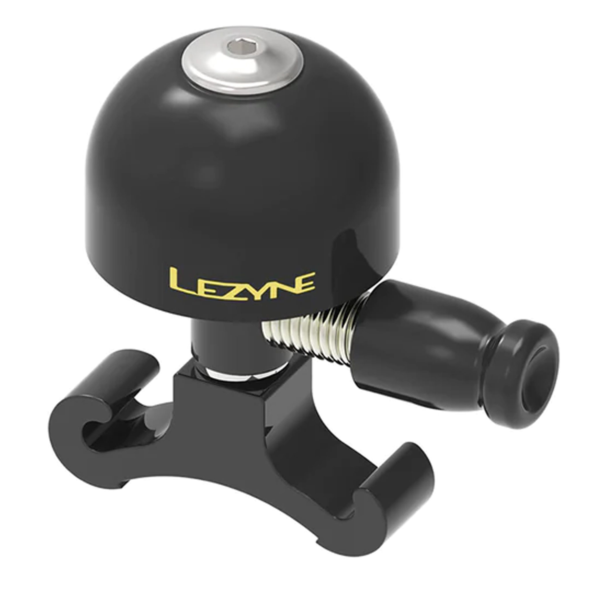 Lezyne Classic Brass Bell, Medium, O-Ring Mount, Black/Black