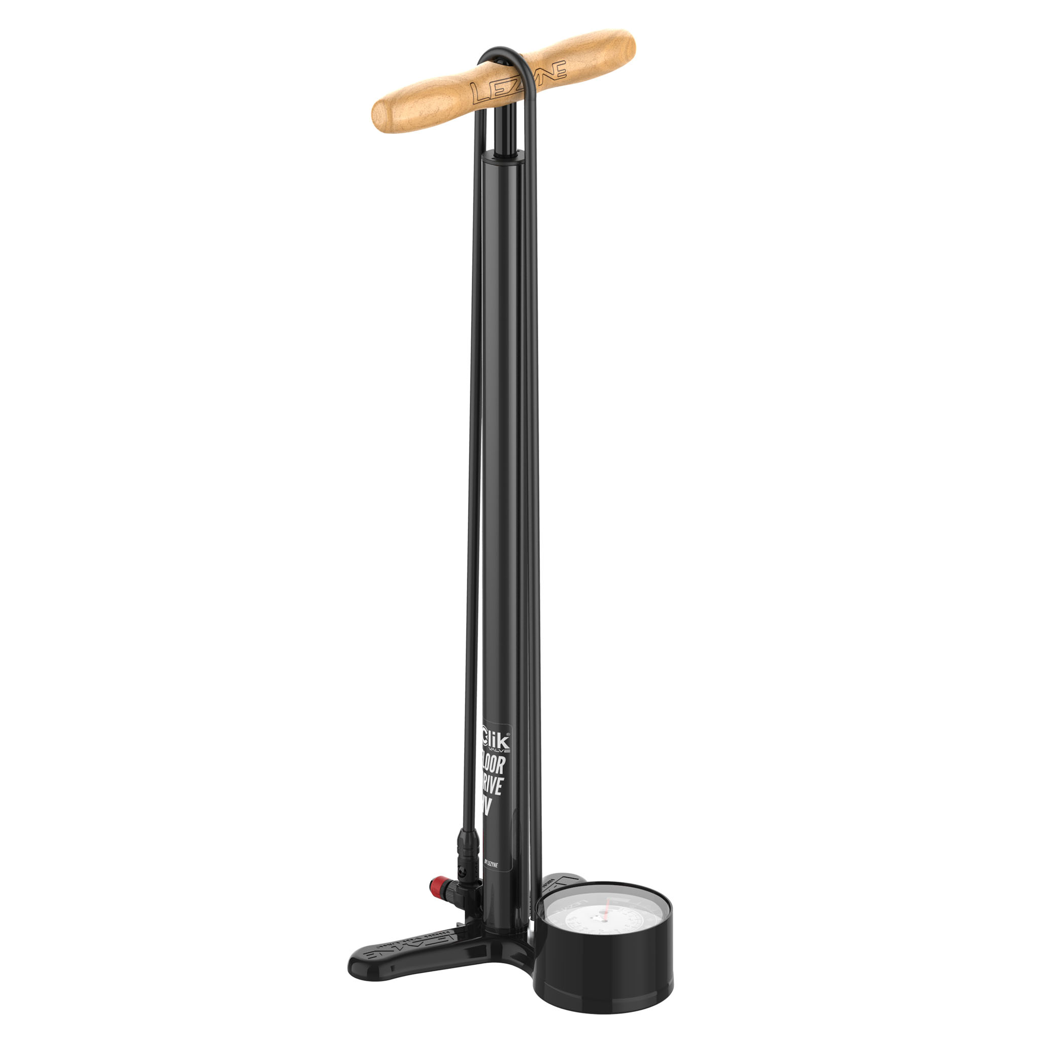 Lezyne Clik Floor Drive HV Pump, Black