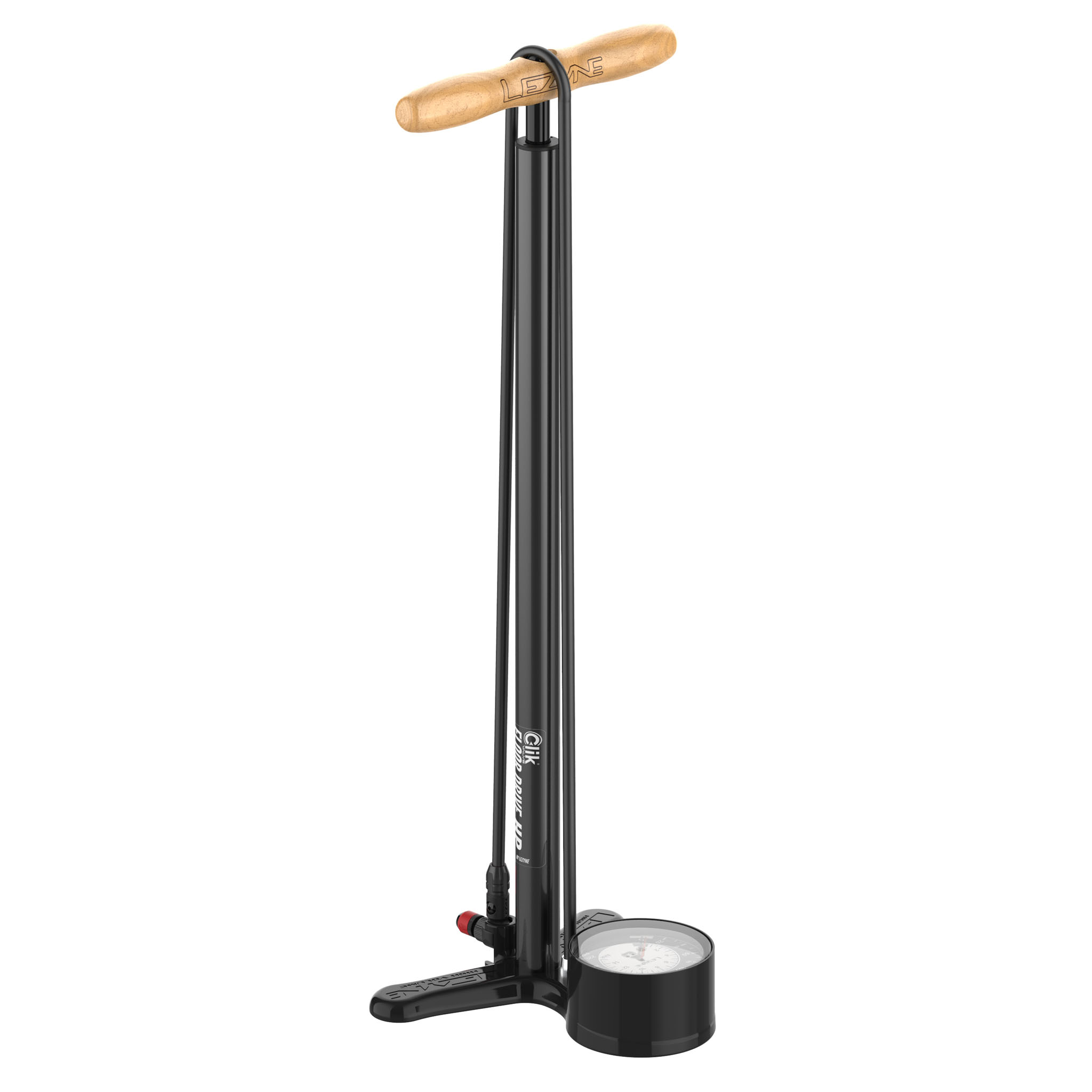 Lezyne Clik Floor Drive HP Pump, Black