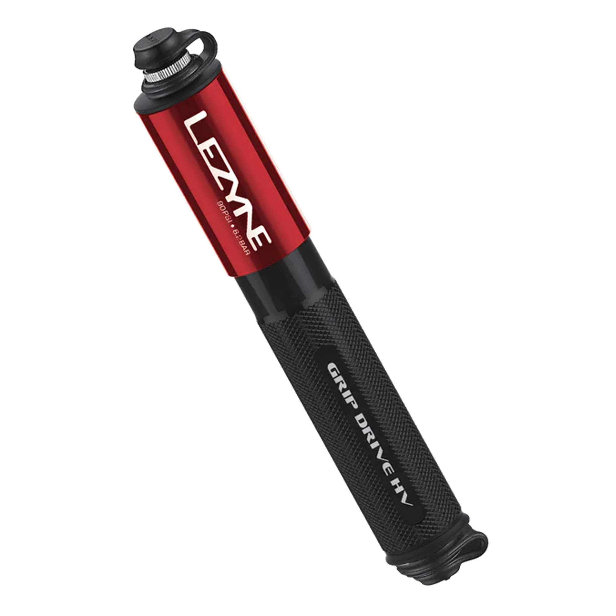 Lezyne Grip Drive HV Pump, Small, Red