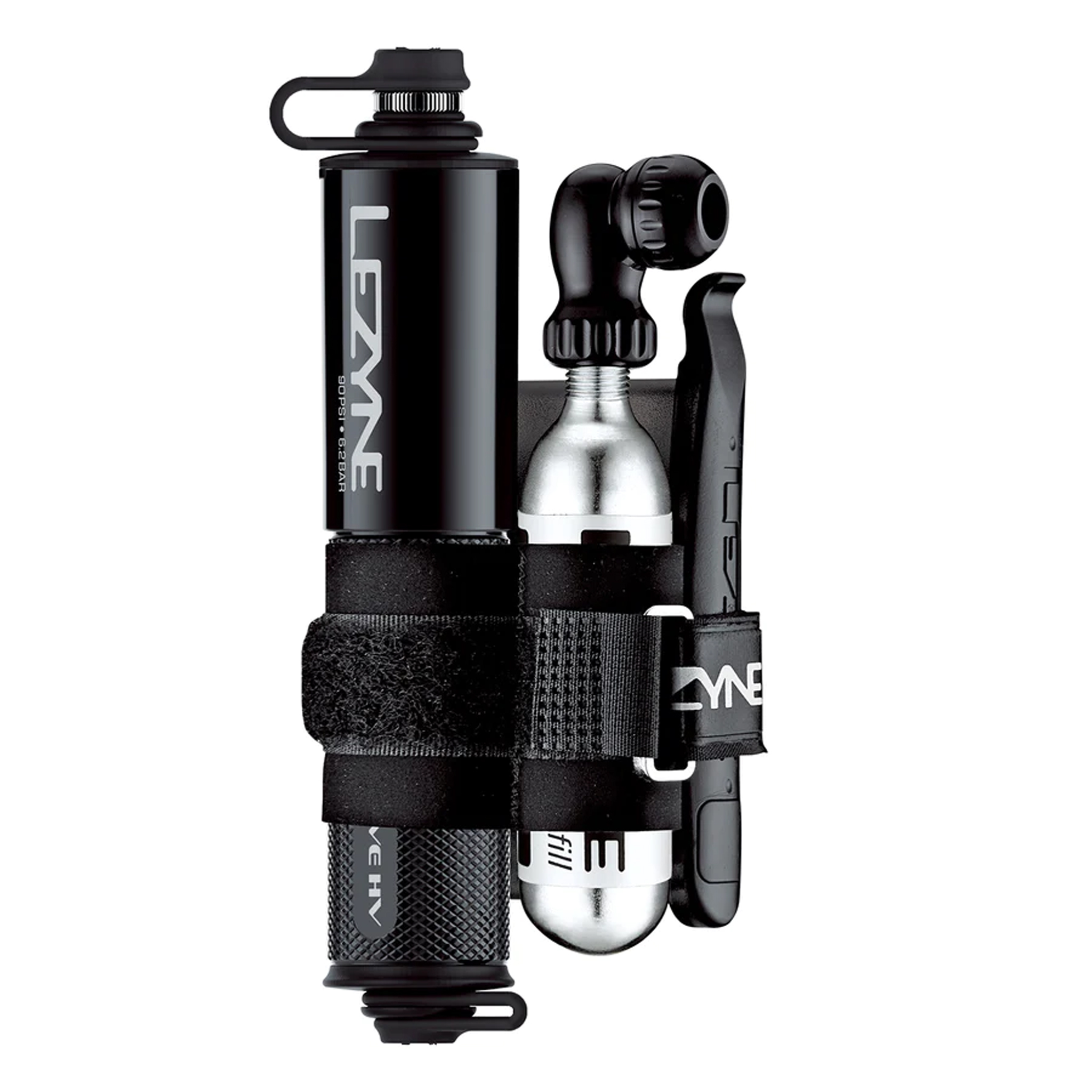 Lezyne Pocket Drive HV Loaded Pump, Black