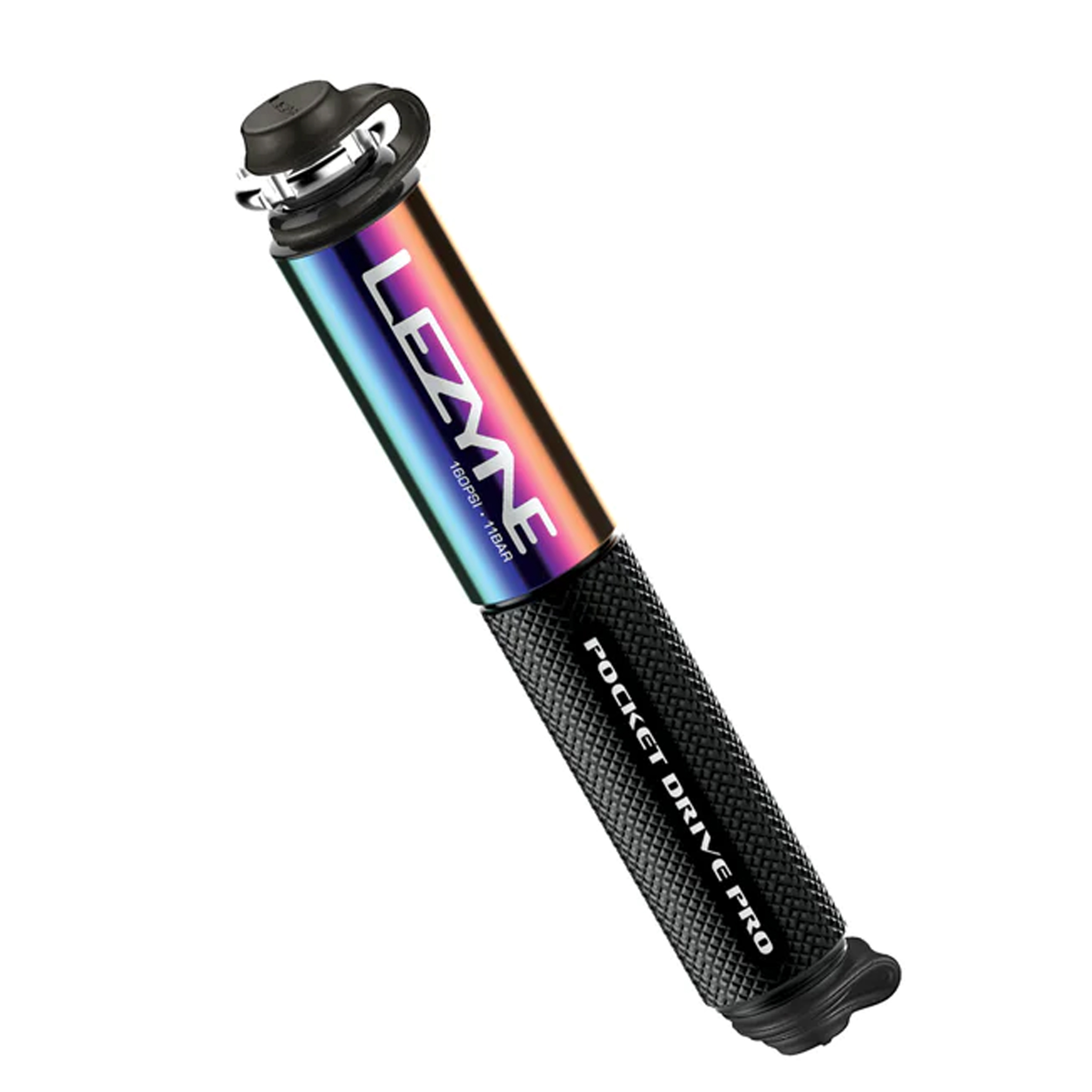 Lezyne Pocket Drive Pro Pump, Neo Metallic/Black