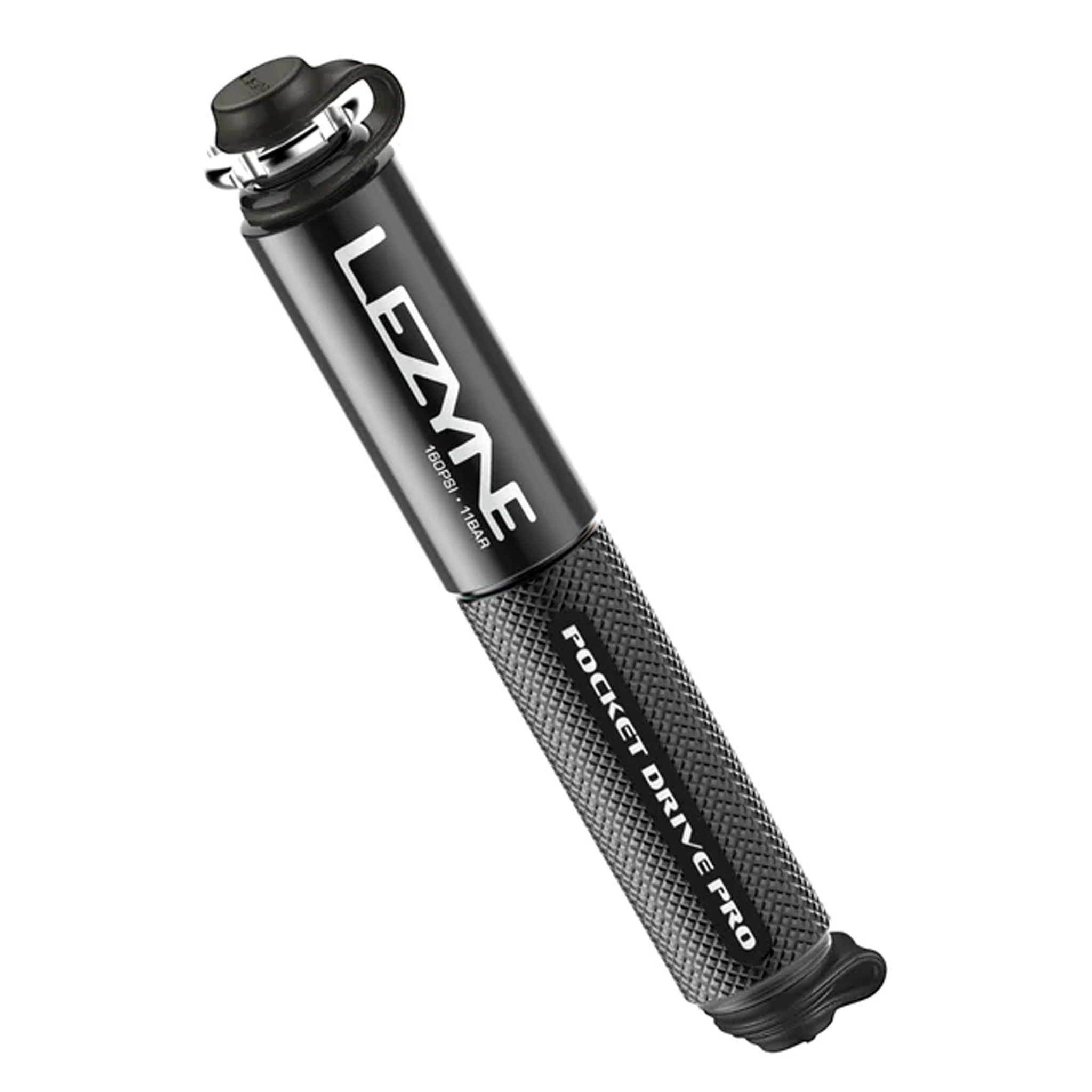 Lezyne Pocket Drive Pro Pump, Matte Black/Black