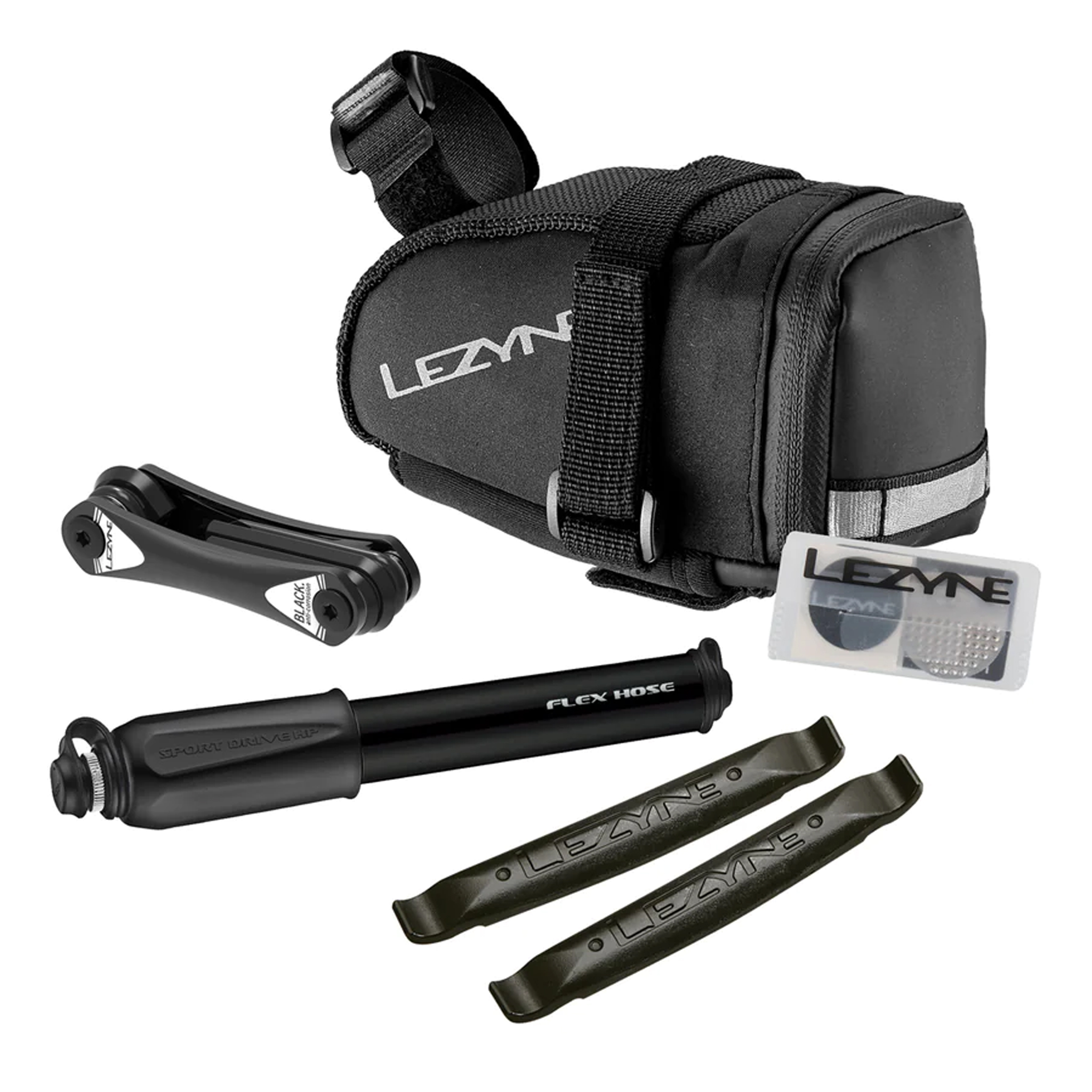 Lezyne M-Caddy Sport Saddle Bag Kit, Black