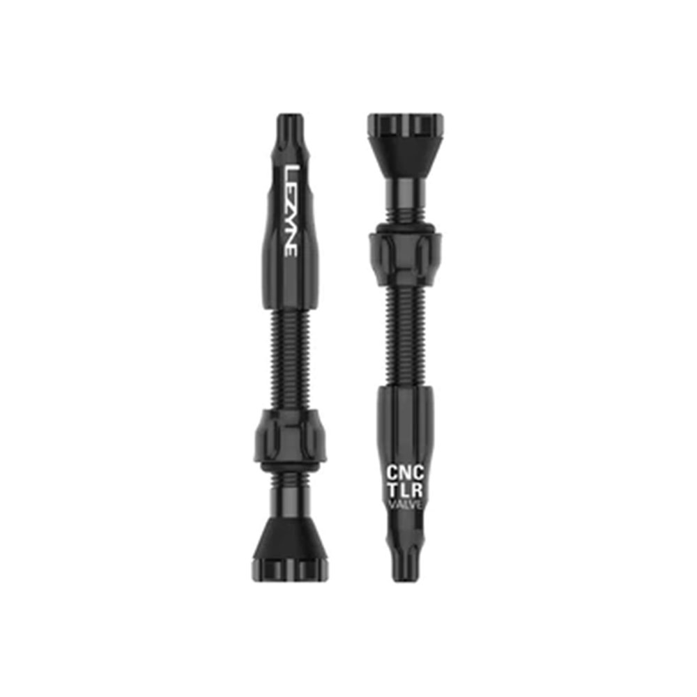 Lezyne CNC TLR Tubeless Valve, 44mm, Black, Pair