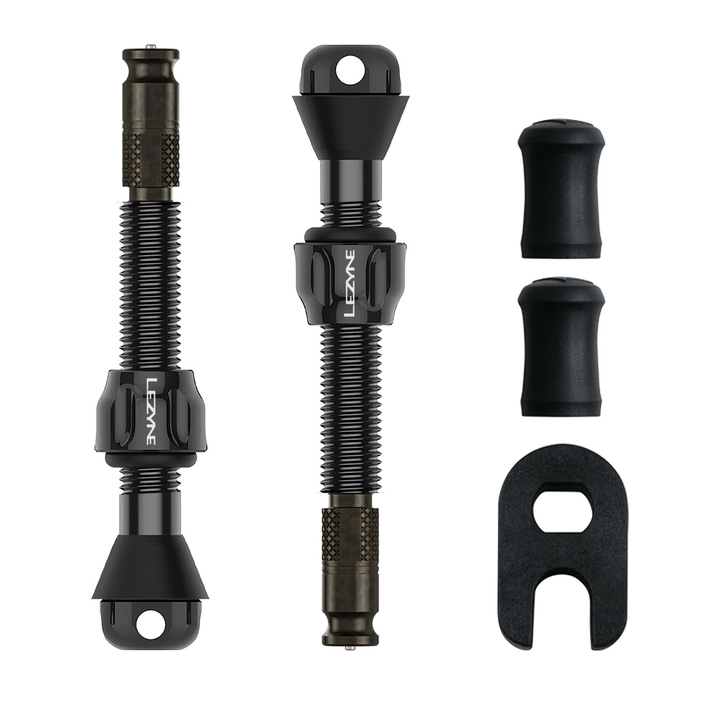 Lezyne Clik TLR Tubeless Valve Pro, 44mm, Black, Pair