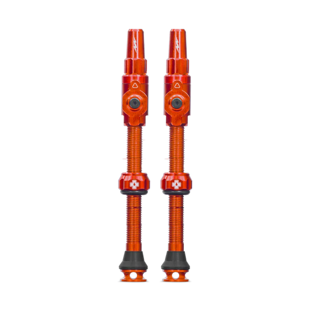 Muc-Off Big Bore Lite Tubeless Valve, 60mm, Pair - Orange