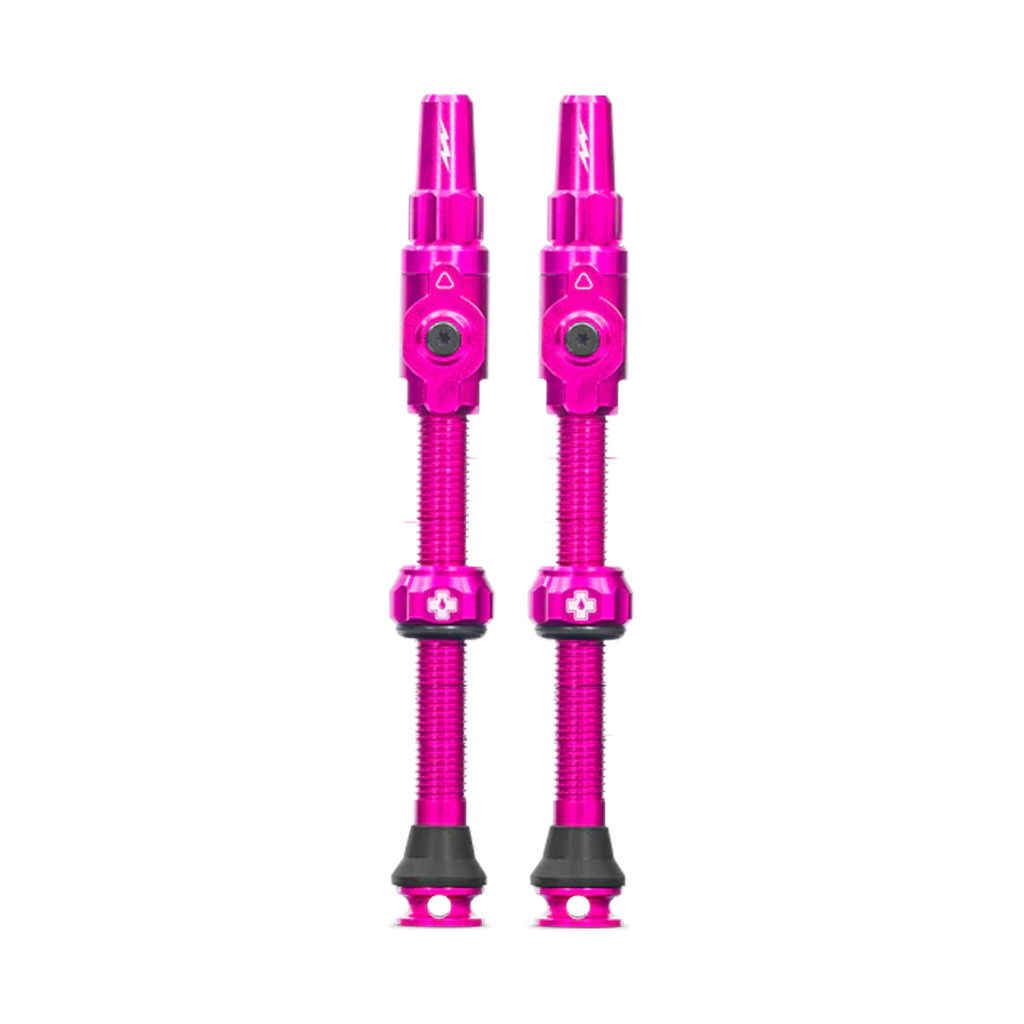 Muc-Off Big Bore Lite Tubeless Valve, 60mm, Pair - Pink