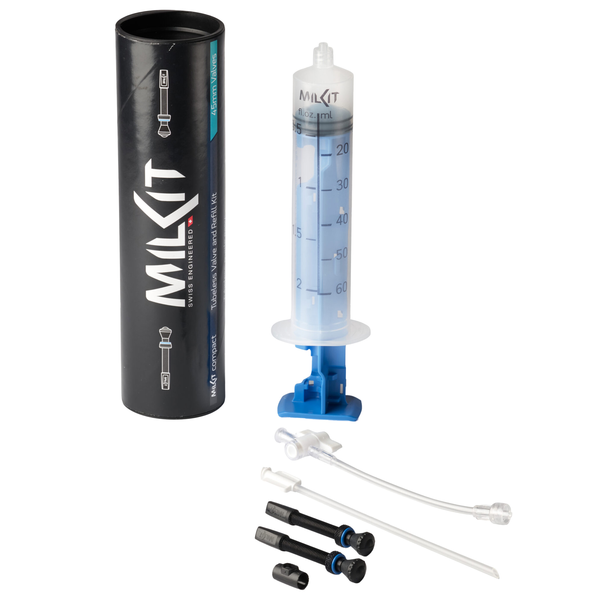 MilKit Compact Tubeless Valve and Applicator Kit - 45mm