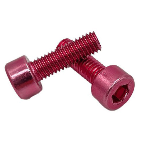 Miles Wide Anodized Cage Bolt, Pink