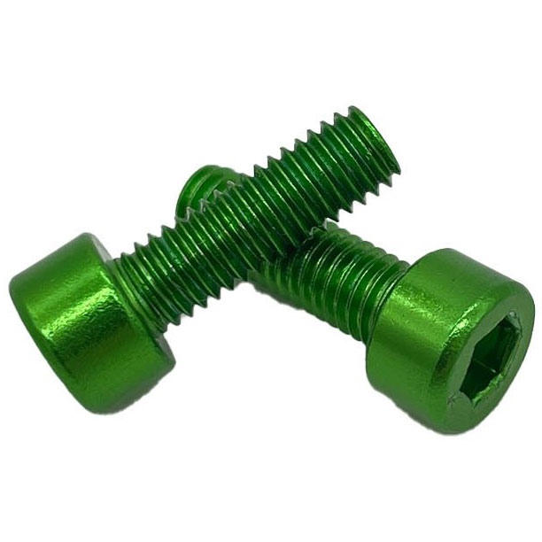 Miles Wide Anodized Cage Bolt, Lime Green