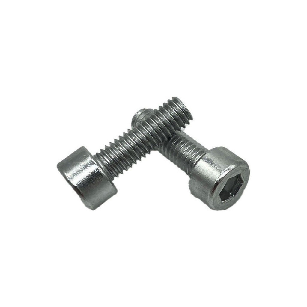 Miles Wide Anodized Cage Bolt, Chrome, Pair 