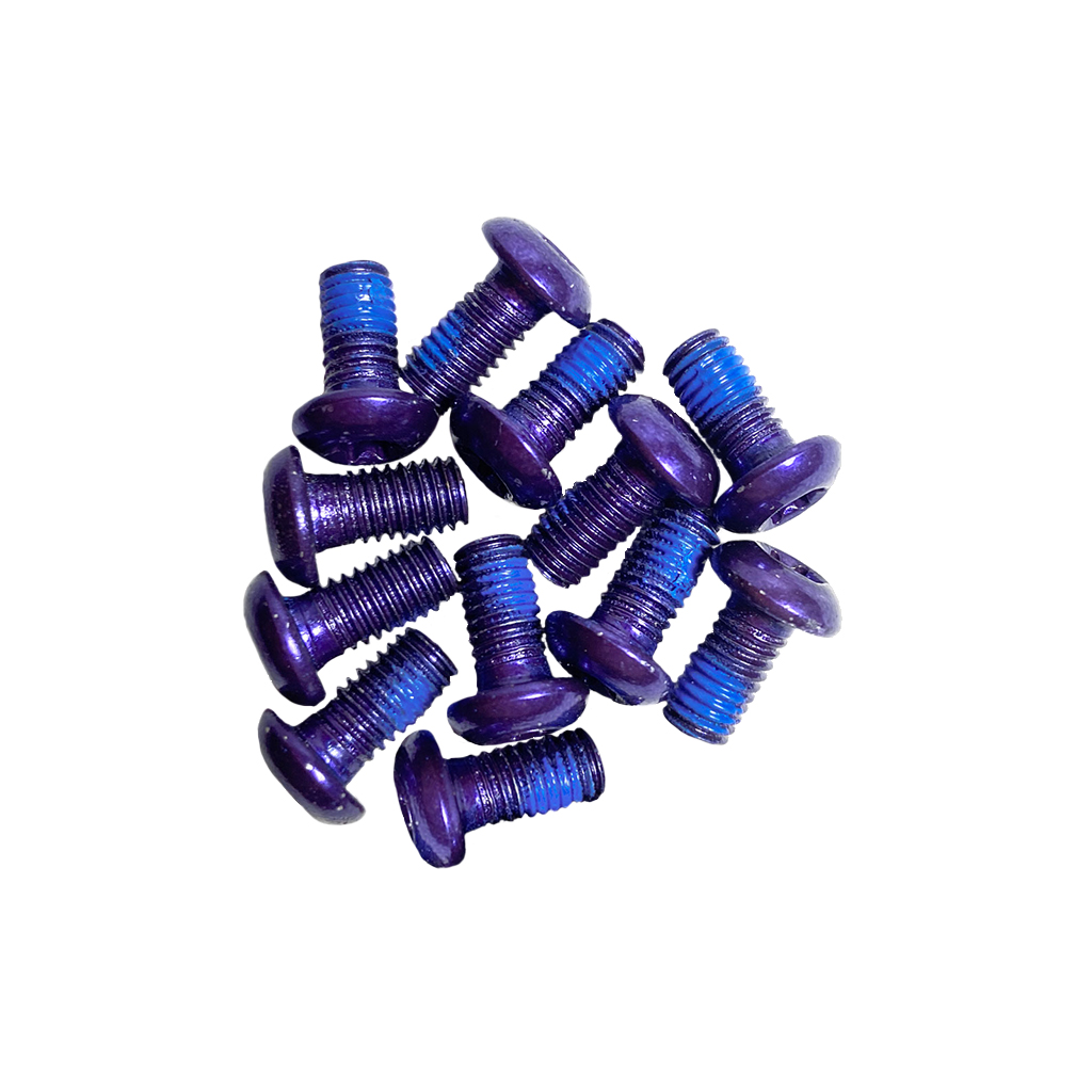 Miles Wide Steel Rotor Bolts, Purple