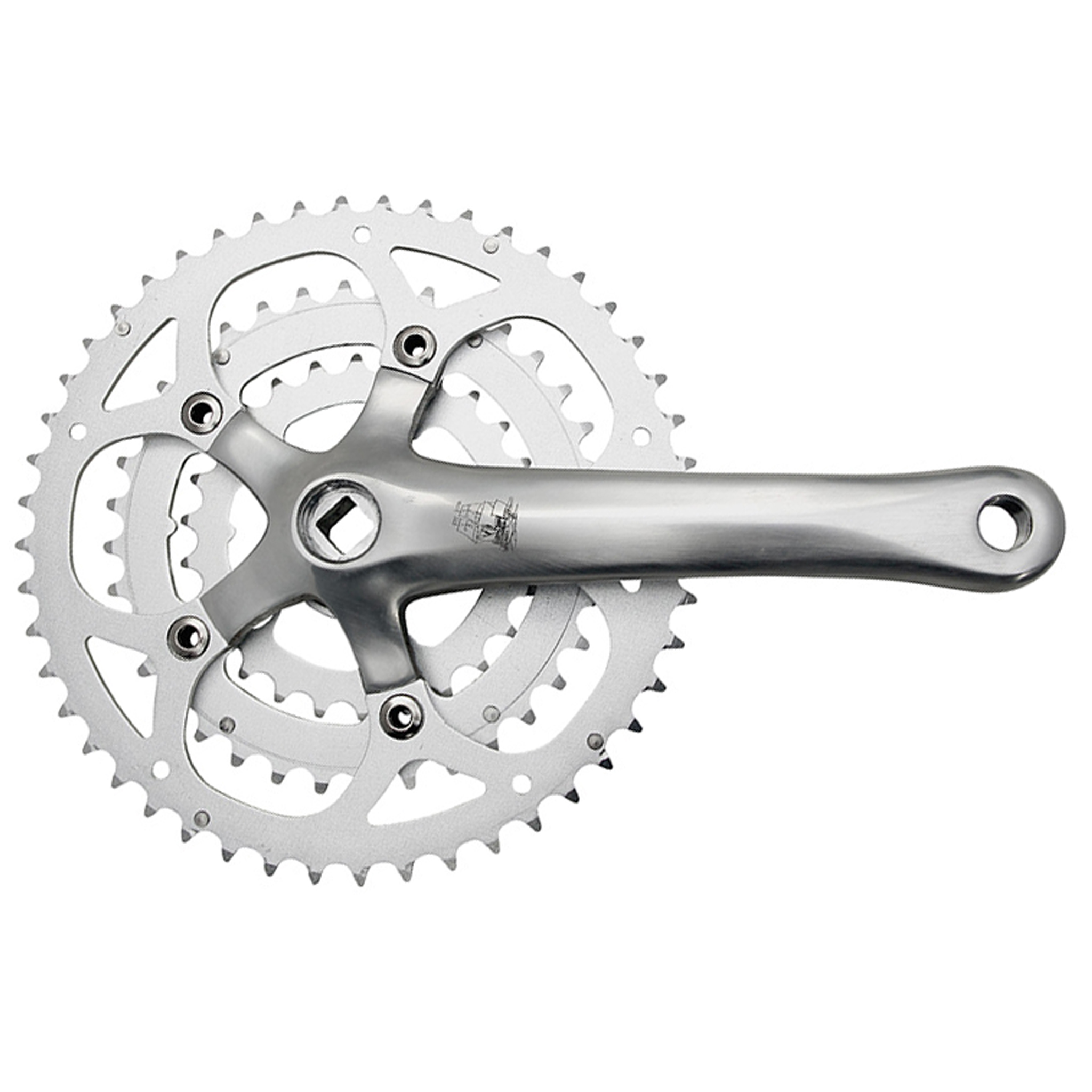 New Albion Cycles XDT Crankset, 26/36/48t, 172.5mm - Silver