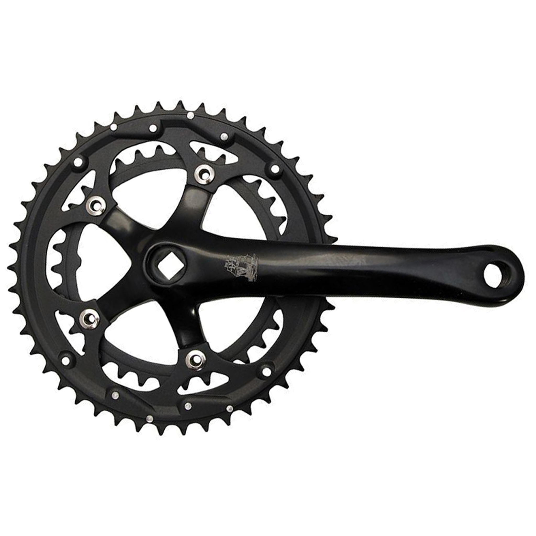 New Albion Cycles XDD Crankset, 34/50t, 175mm - Black | Bikeparts.Com