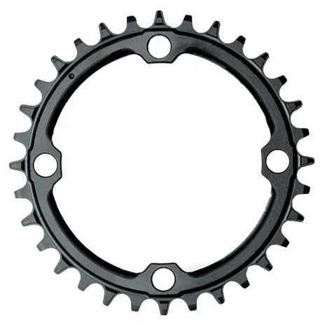 Ochain Chainring Base, 36t + Nuts, Black