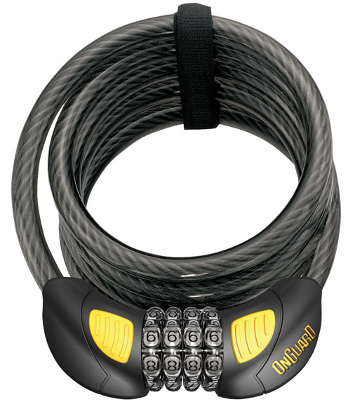 OnGuard Doberman Glo-Combo Cable Lock, 1828mm x 12mm