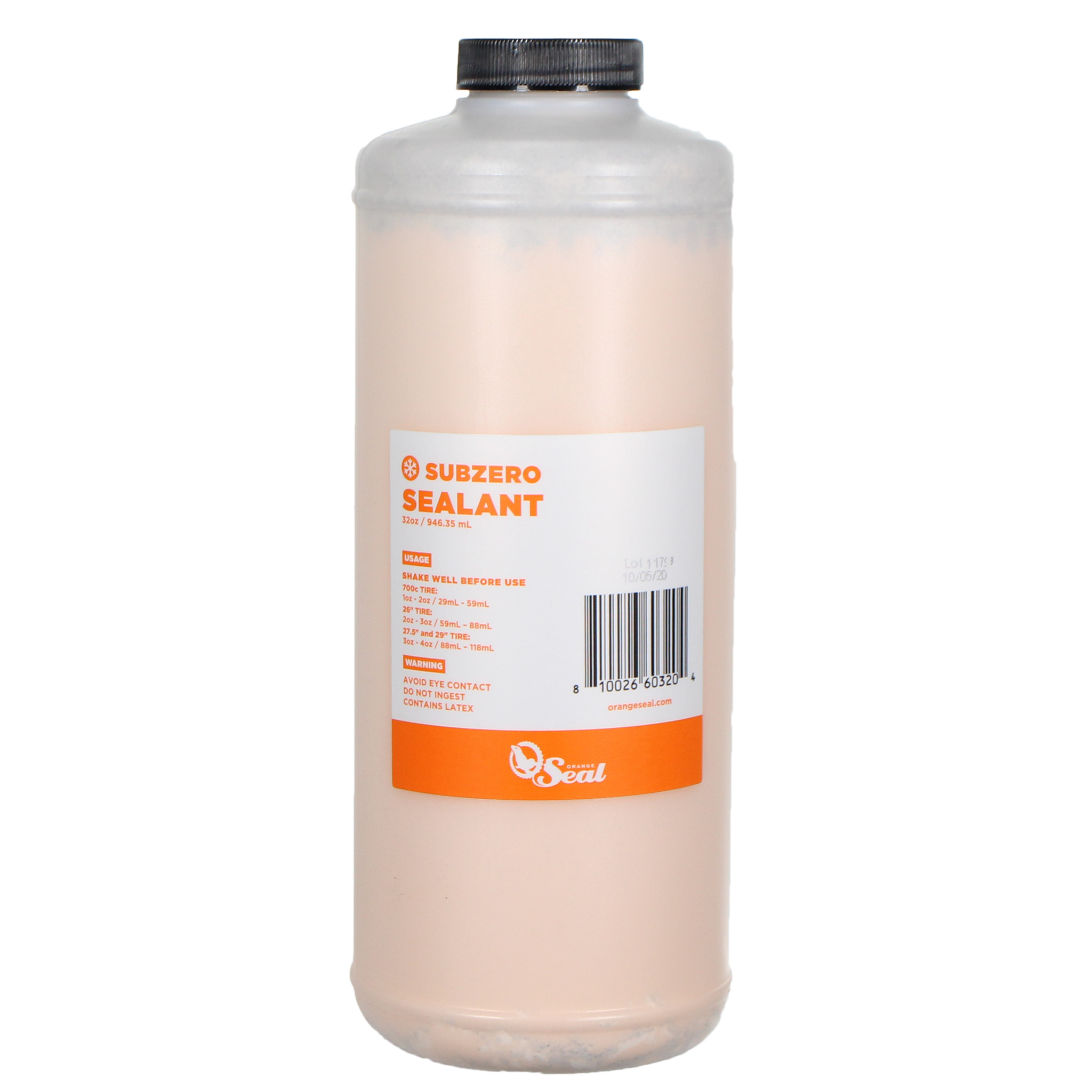 Orange Seal SubZero Tubeless Tire Sealant, 32oz Bottle - Shop