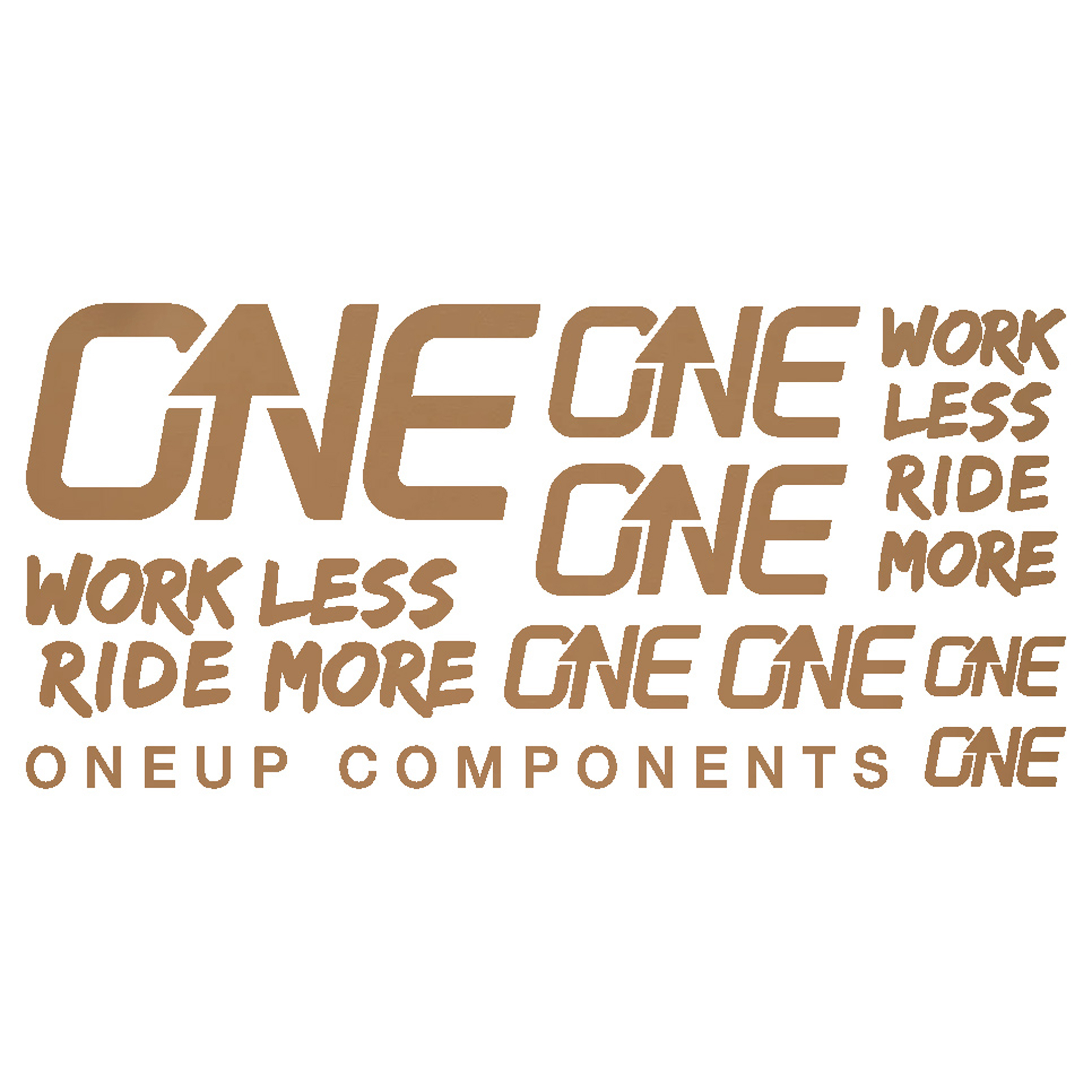 OneUp Components Riser Bar Decal Kit, Matte Bronze