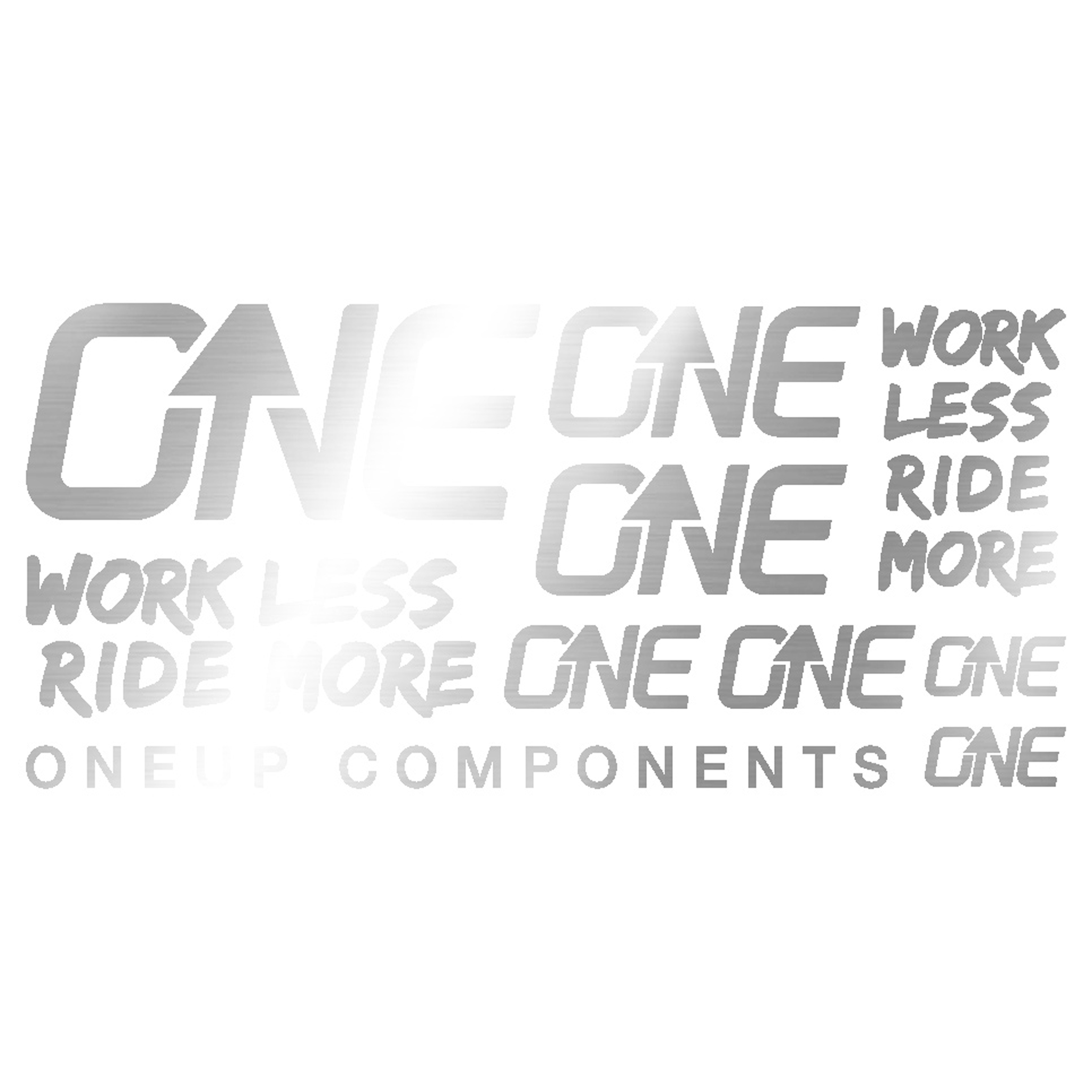 OneUp Components Riser Bar Decal Kit, Silver
