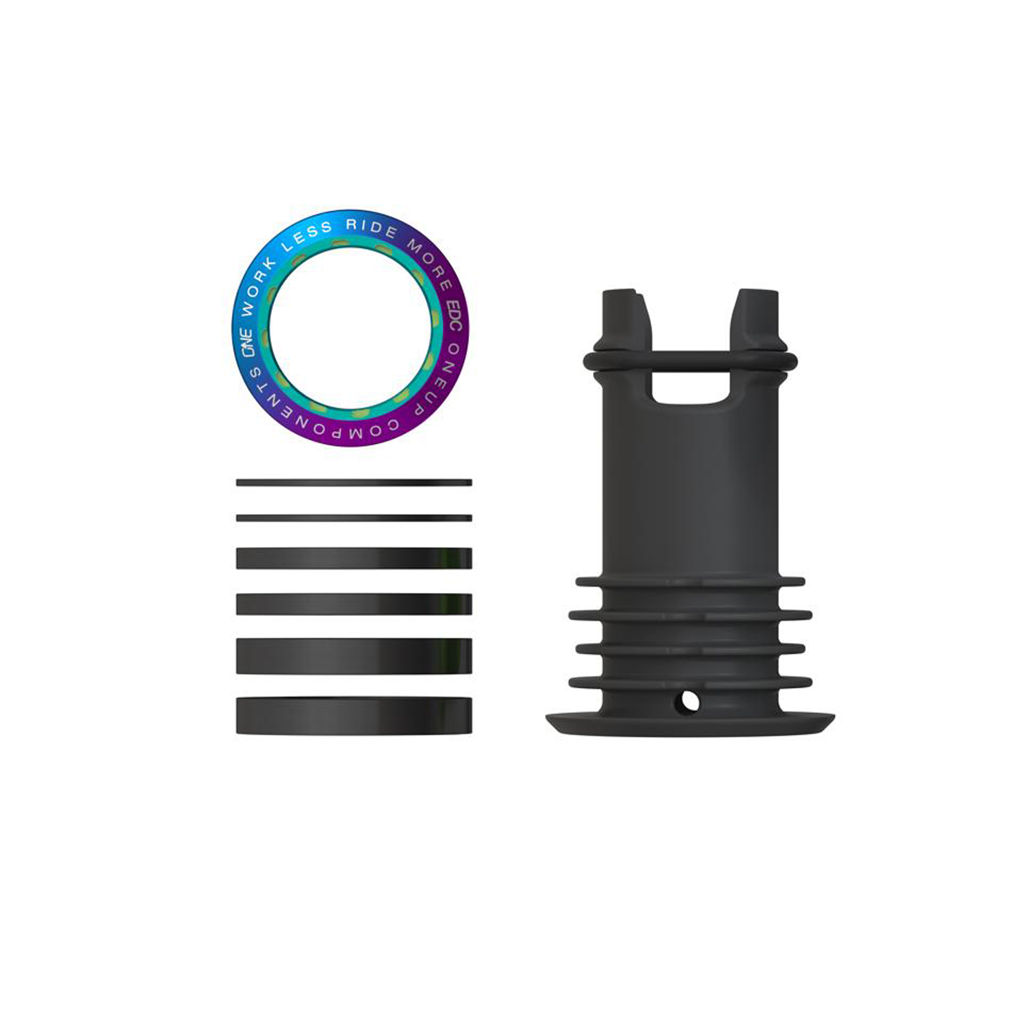 OneUp Components EDC Threaded Top Cap, Oil Slick