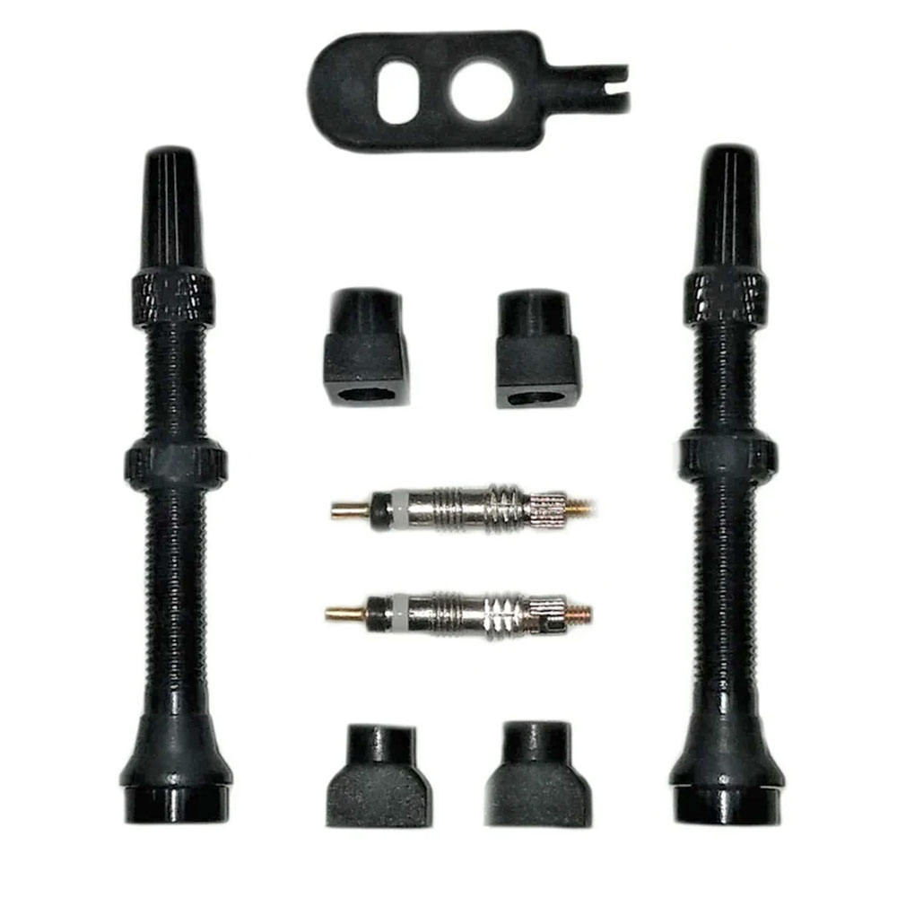 Black Ox Tubeless 40mm Valve Stem Kit, Black