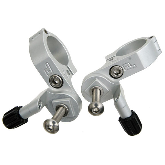 Paul Components Shimano Thumbies Shifter Mounts, 22.2mm, Silver, Pair