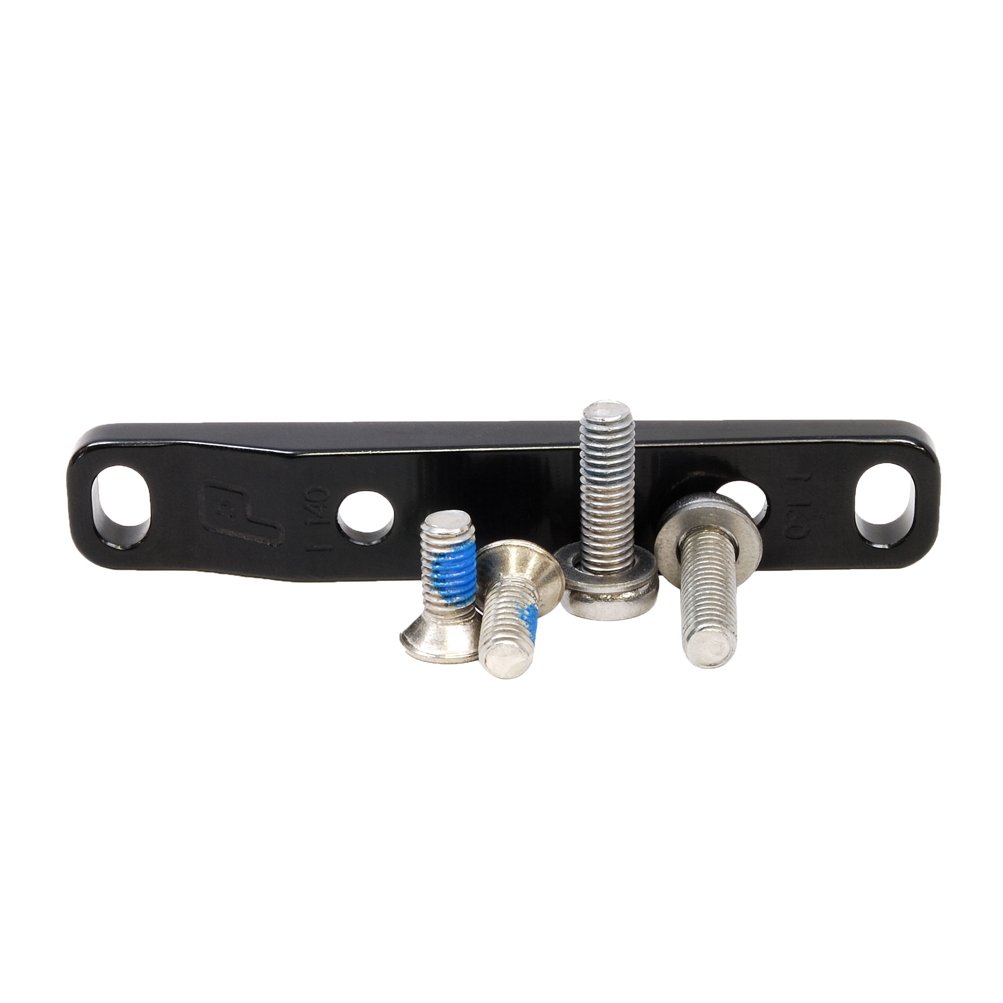 Paul Components Flat Mount Bracket Front, 140/160mm w/ Bolts, Black