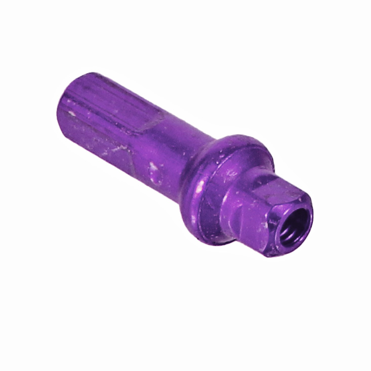 Sapim Double Square SL Alloy Nipple, 14g/16mm, Purple 100/C